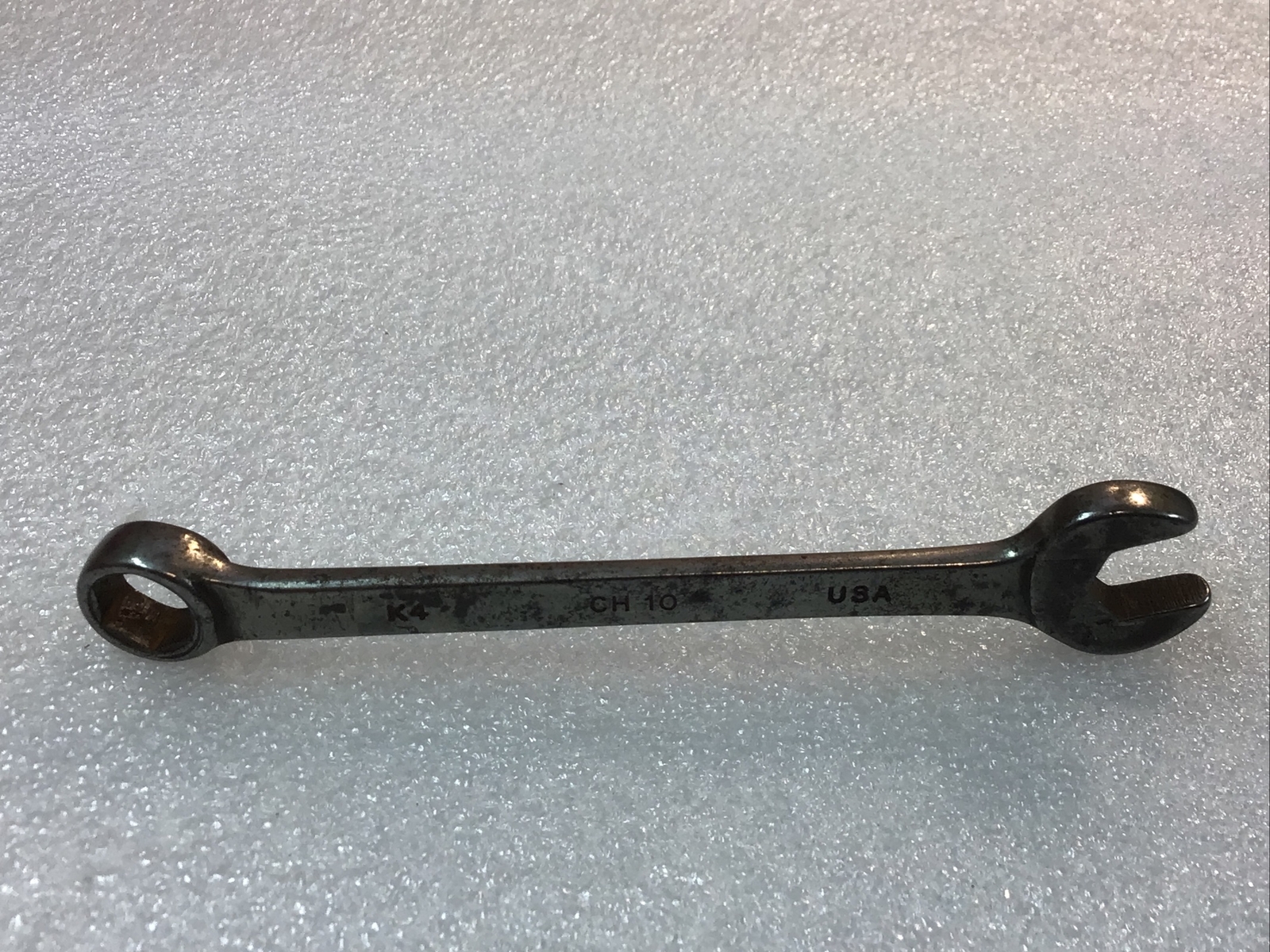 MAC TOOLS#CH10 – 5/16”, SAE, 6 PT., CHROME, SHORT, COMBINATION WRENCH-U.S.A-