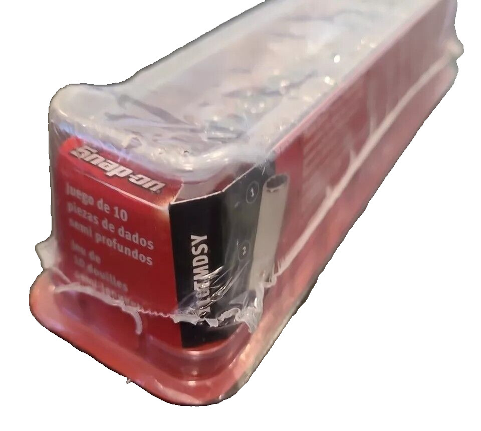 New Snap-on™ 1/4″ drive 3/16″ to 9/16″ 10pc 12-pt Semideep Socket Set 110TMDSY