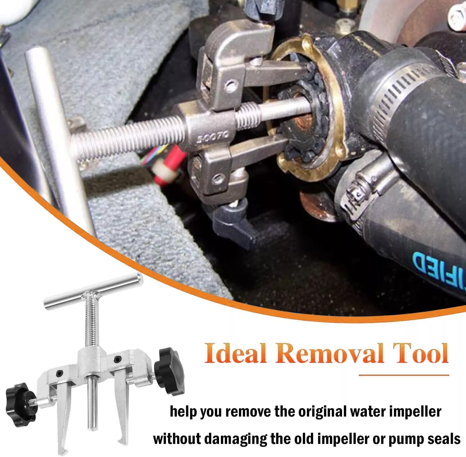 660040-1 Impeller Puller/Removal Tool for Jabsco Pump Impellers 2-1/4″ to 2-9/16