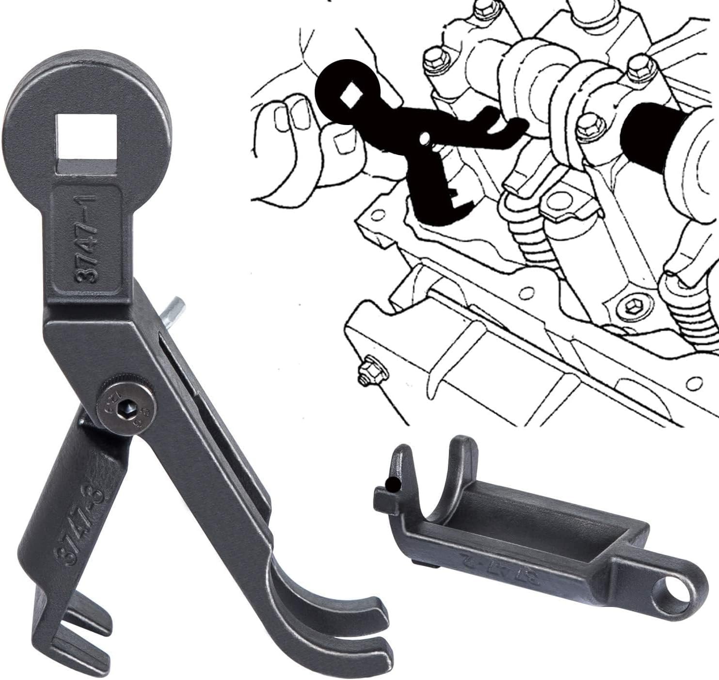Rocker Arm Remover Installer & Valve Spring Compressor Tool for Chrysler, Dod…