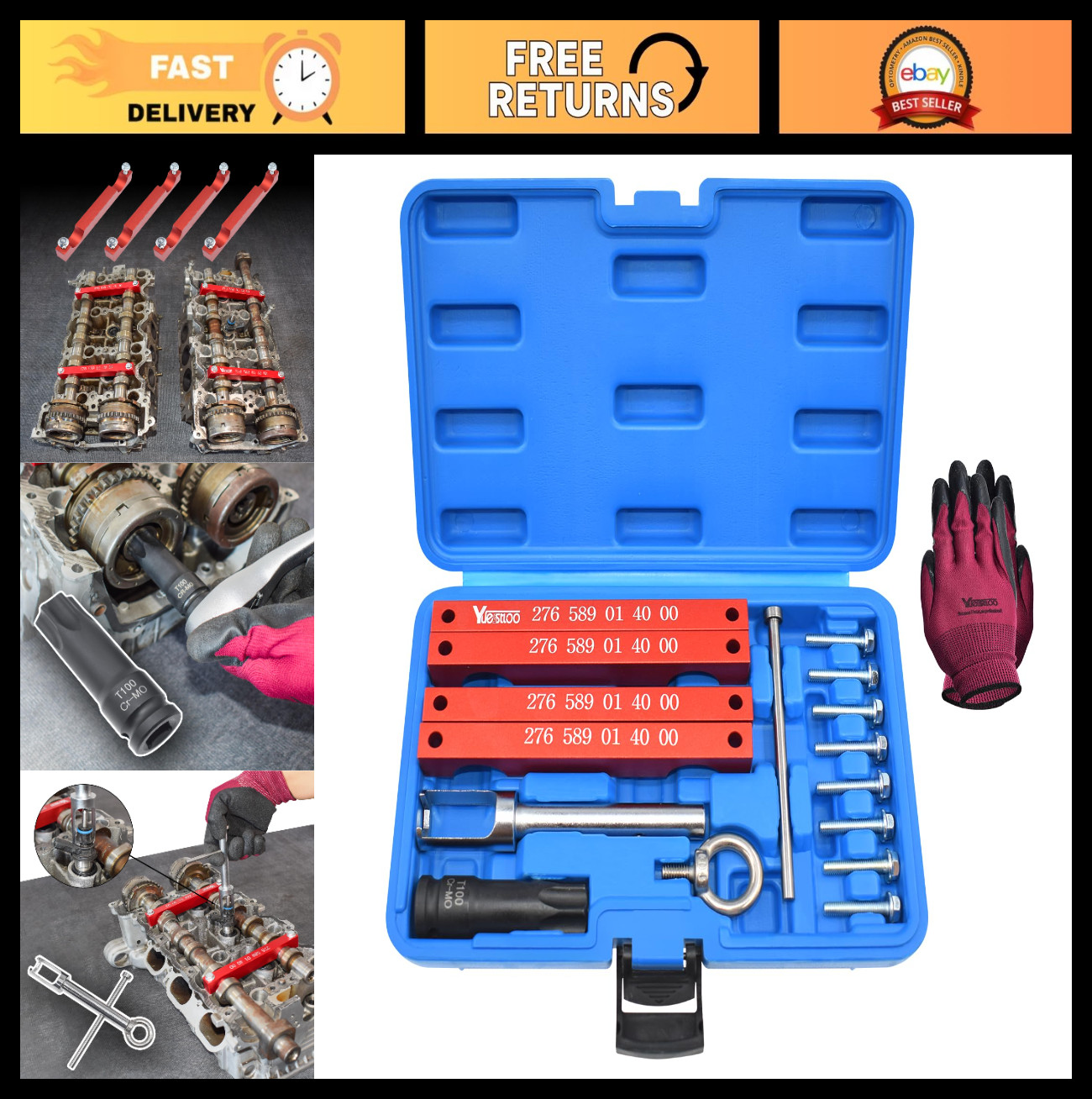 Engine Timing Tool Kit for Mercedes M157 M276 M278 – Camshaft Tools, Injector Pu
