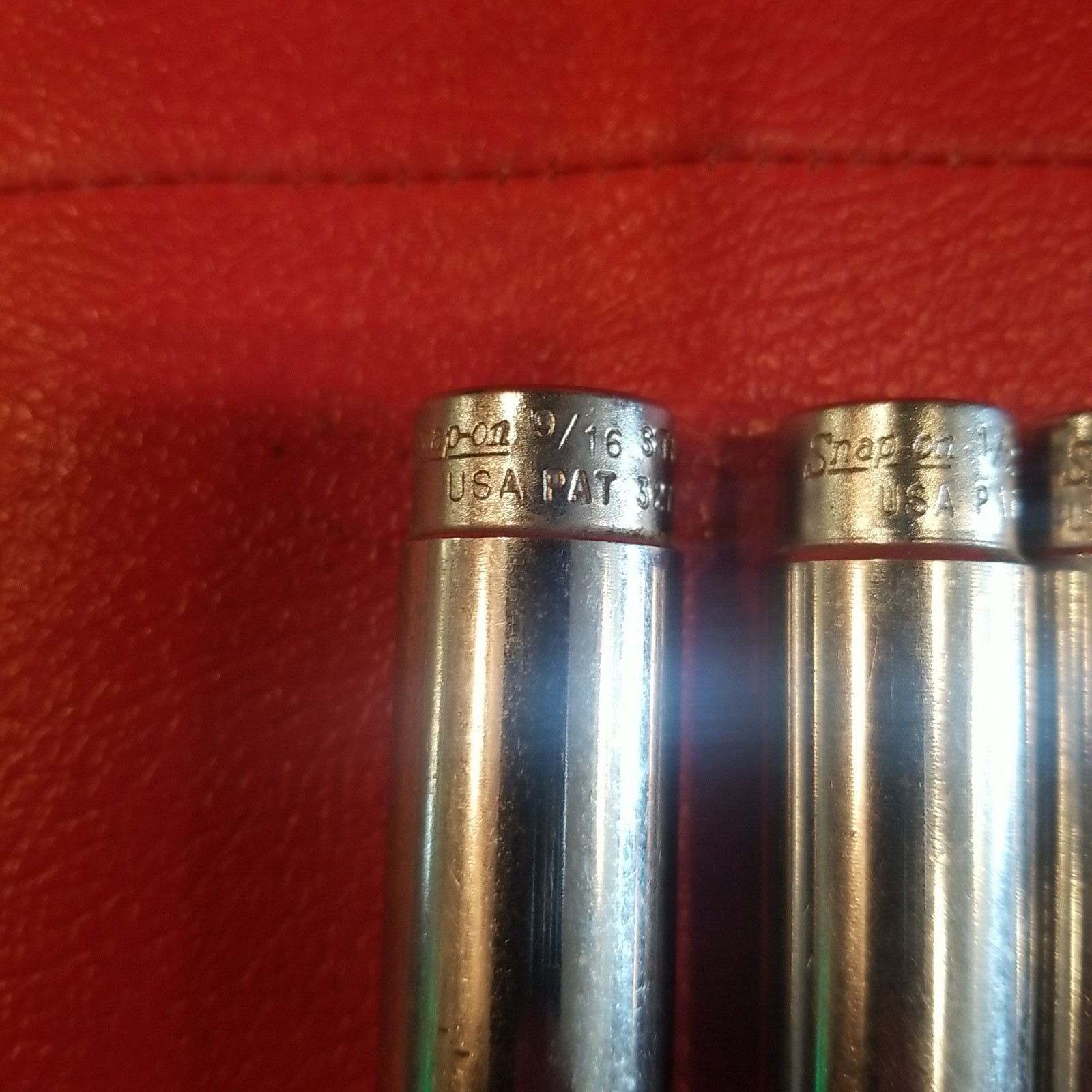 Snap-On 1/4 Drive 6Pt SAE Deep Socket STM* Set. Missing 11/16 & 7/16. 8 Pieces