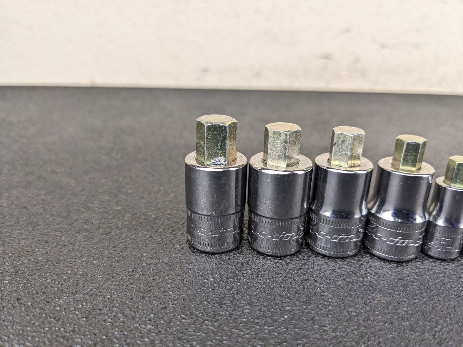 #bp503 Snap-on 1/4″ 3/8″ Drives Stubby Metric Hex Socket driver Set 208EFTAMXSY