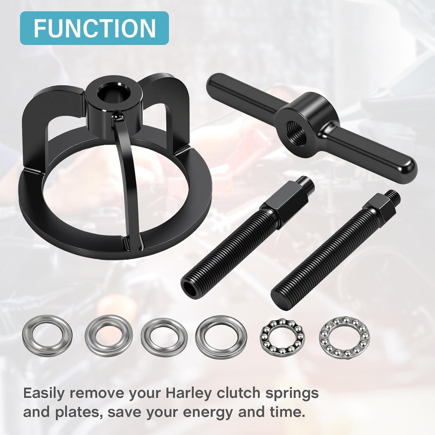Heavy-Duty Clutch Spring Compressor Tool for Harley Davidson Models 1990-2017