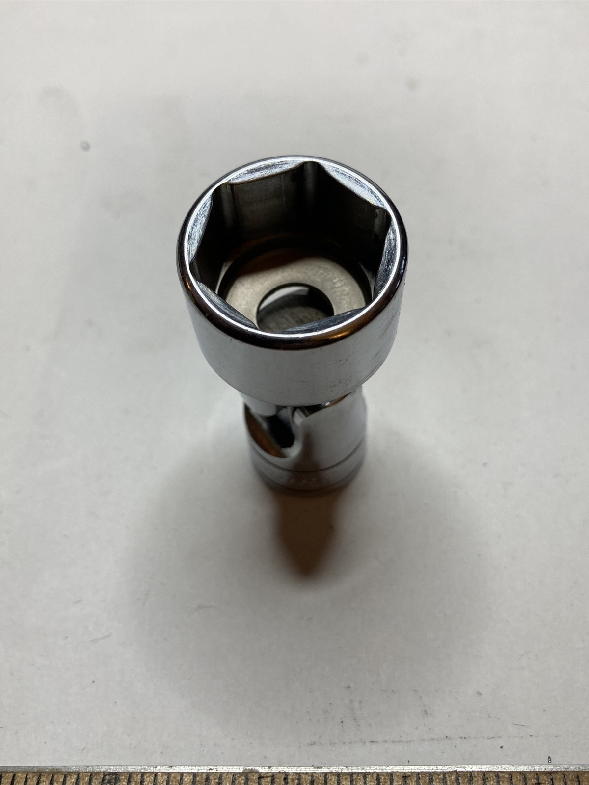 Snap-on Tools 3/8″ Drive 3/4″ 6 Point Chrome Universal Swivel Socket FS24 USA