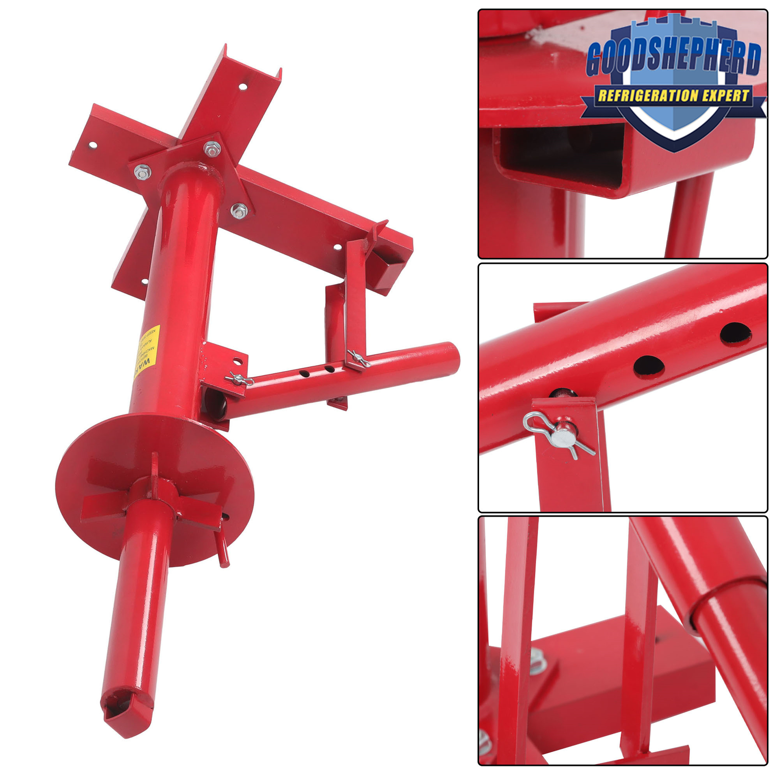 Portable Hand Bead Breaker Mounting Tool 8″ to 16″ Tires Manual Tire Changer Red