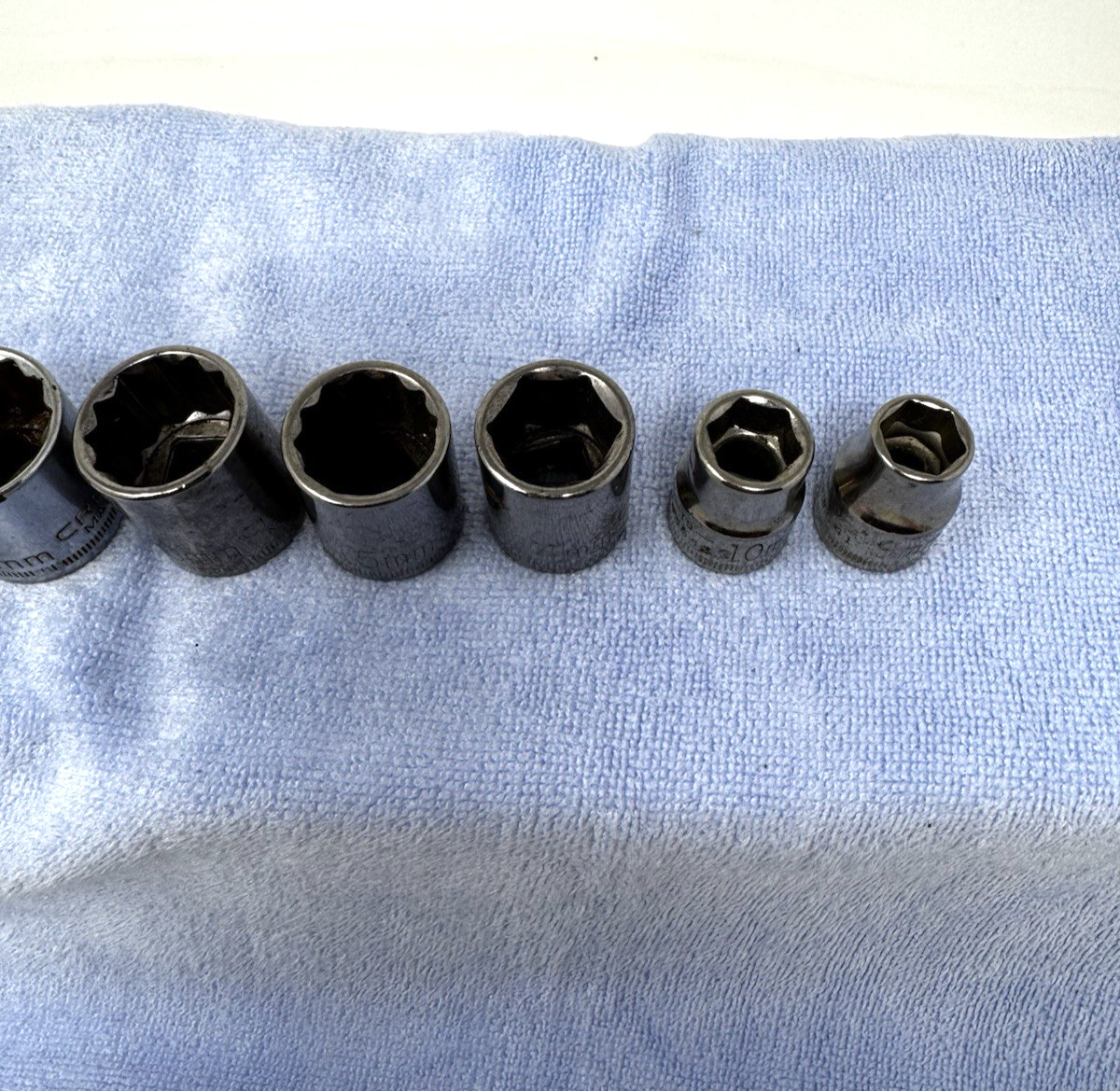 Craftsman Socket Set 3/8” Drive 9, 10, 14, 15, 16, 17, 18, 19mm 6pt and 12pt