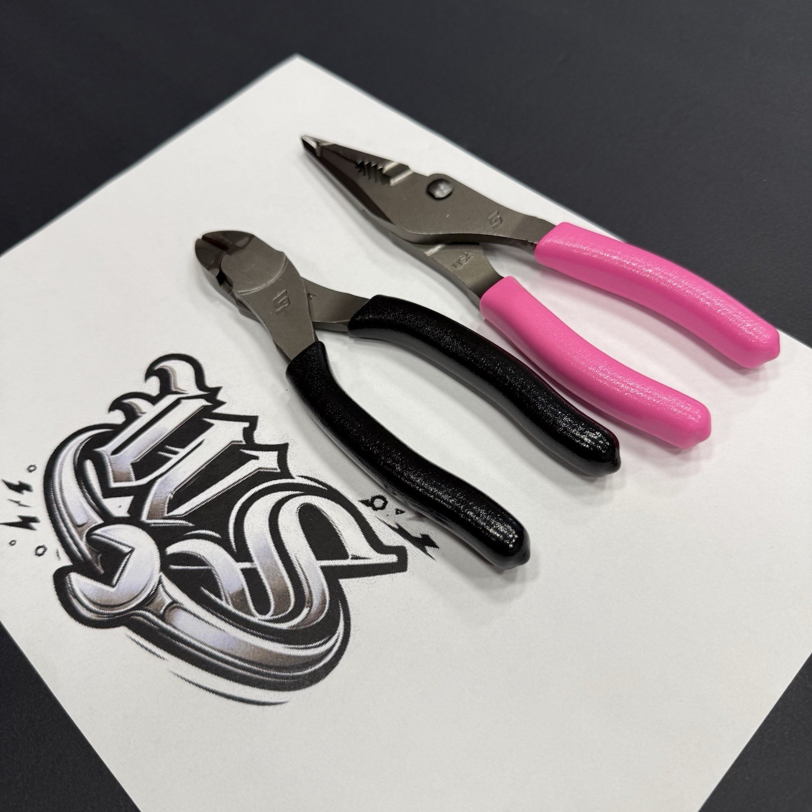 Snap-on Tools USA NEW 2pc HOT PINK & BLACK Assorted Pliers Set LN46ACF 86ACF