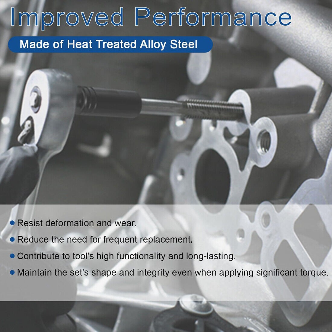 5pc 71670 Extra Large Tap Holding Socket Set with holder 5/8″11/16″,3/4″,7/8″,1″
