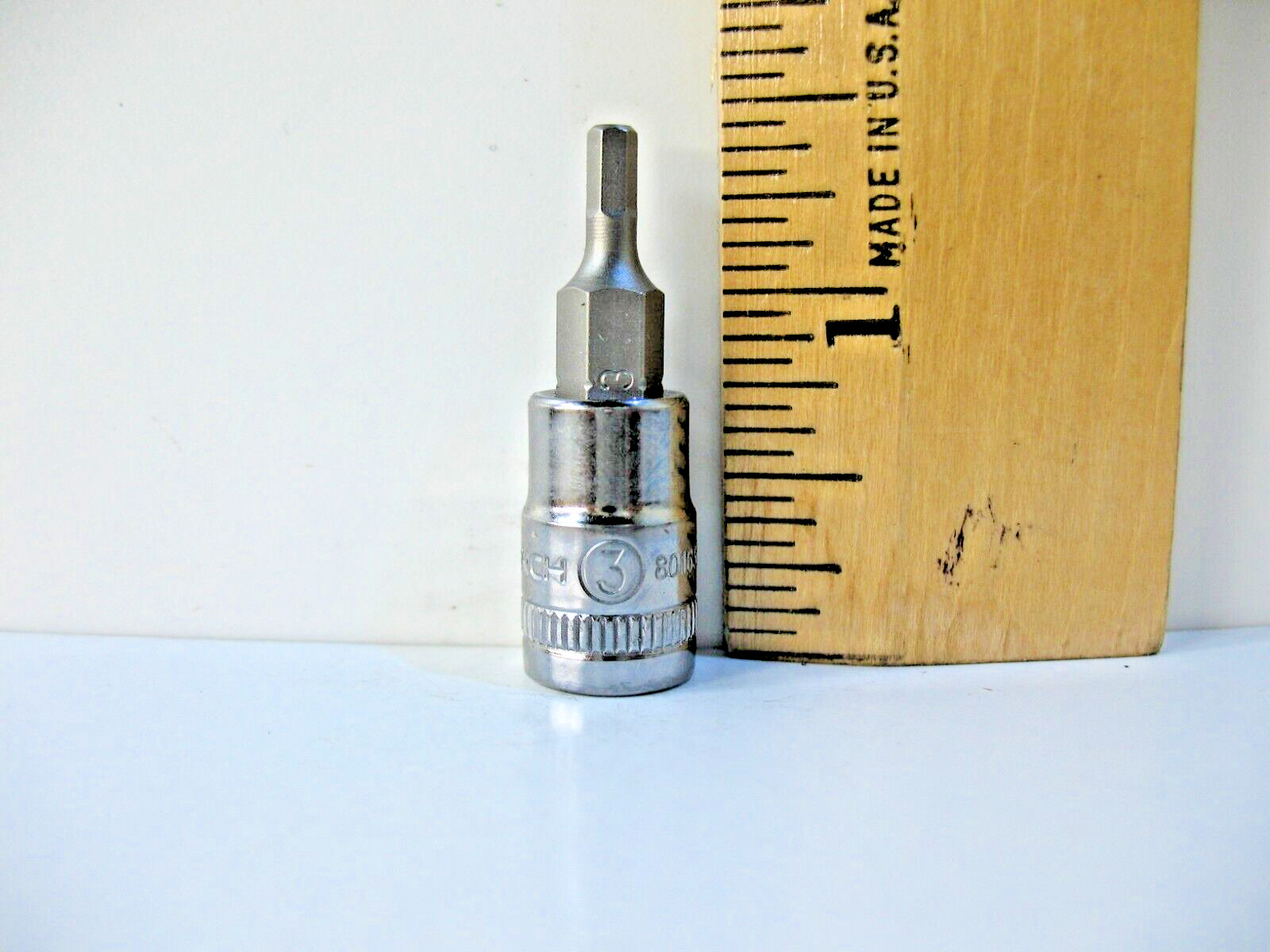 GearWrench 80163N, 1/4″ Drive Hex Bit Socket 3mm – Brand New