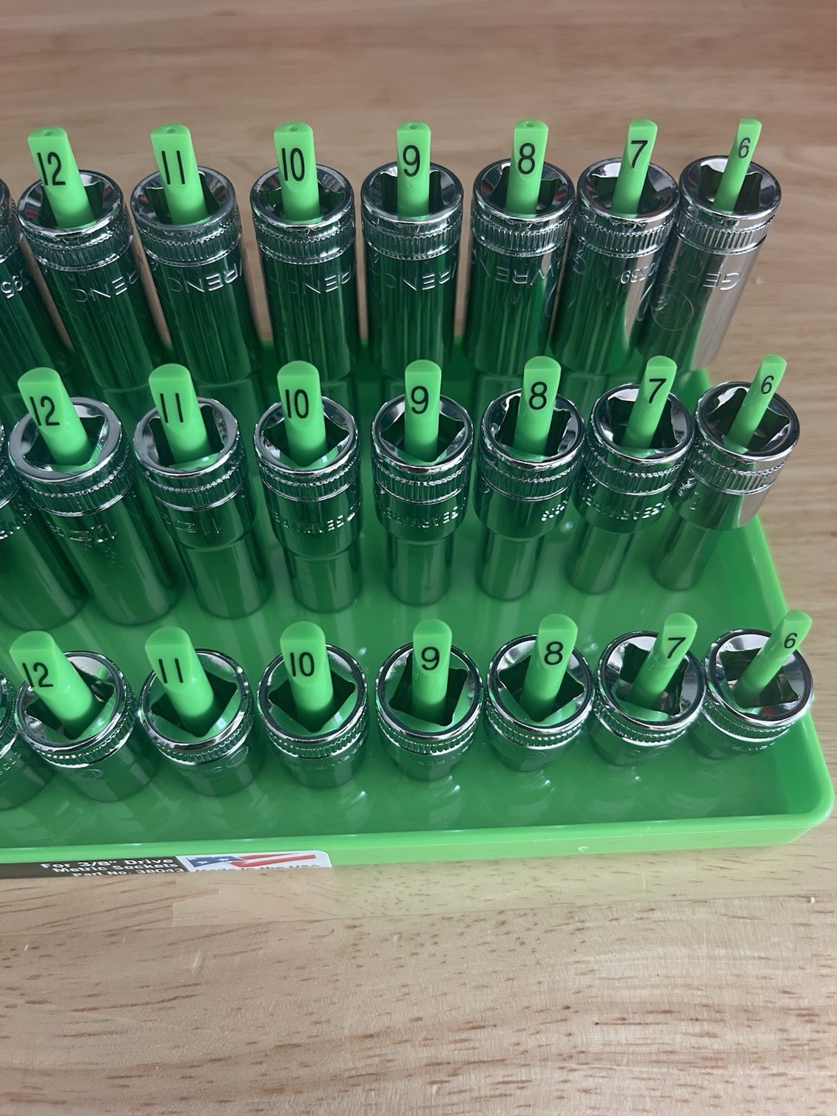 GearWrench 1/4″ & 3/8” Metric Shallow Mid Deep 6 pt Sockets w/ Hansen Trays