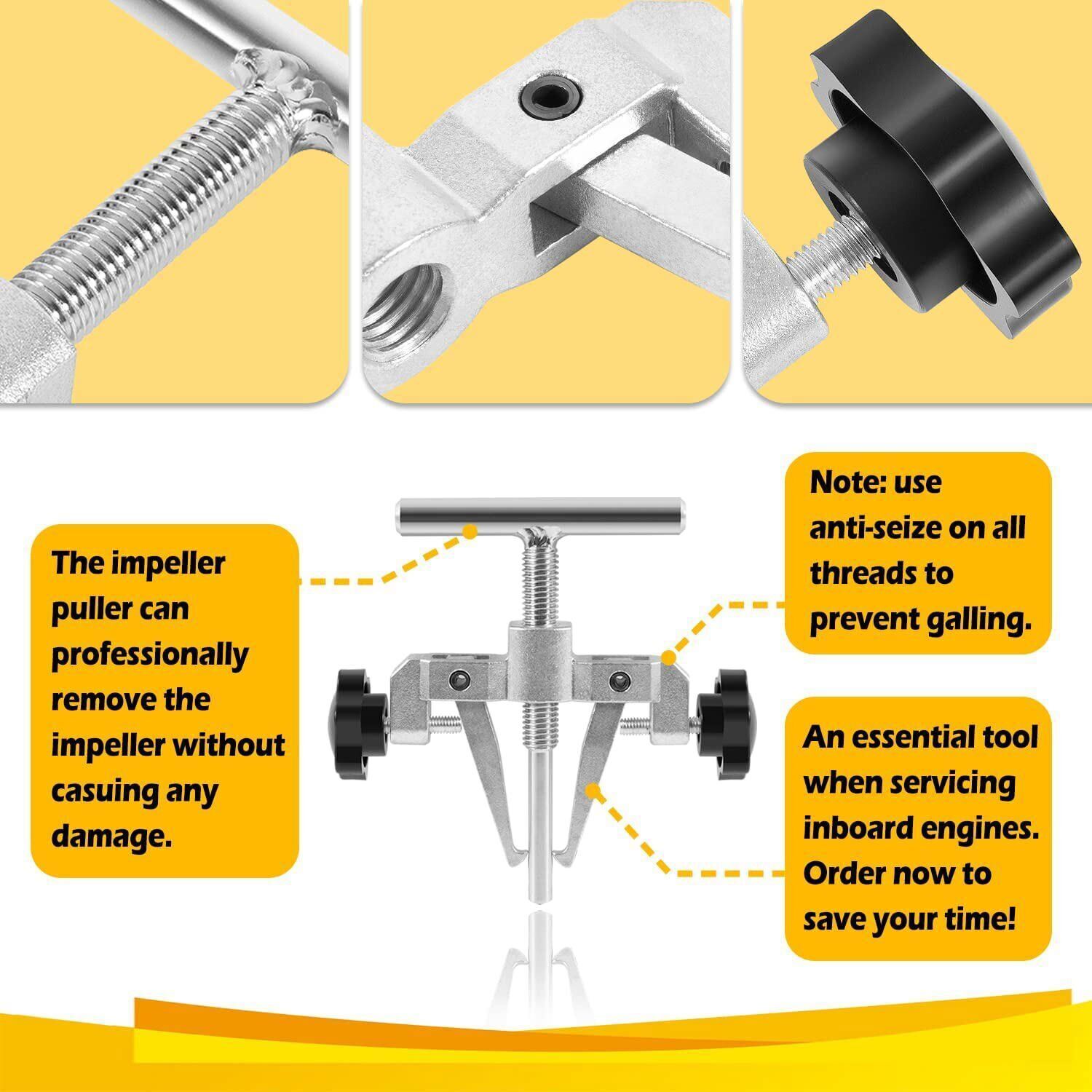 660040-1 Impeller Puller 2-1/4″ to 2-9/16″ for Jabsco Pump 50070-0040 50070-0200