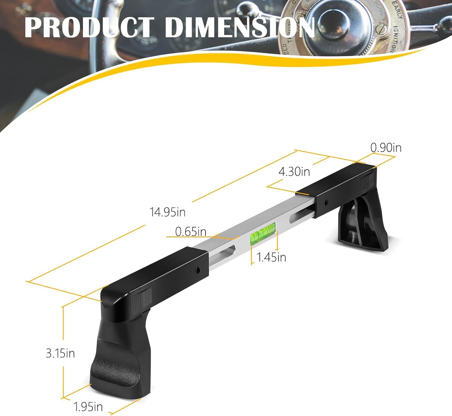 For 270mm-340mm Steering Wheel Level Alignment Tool for Passenger Cars Trucks
