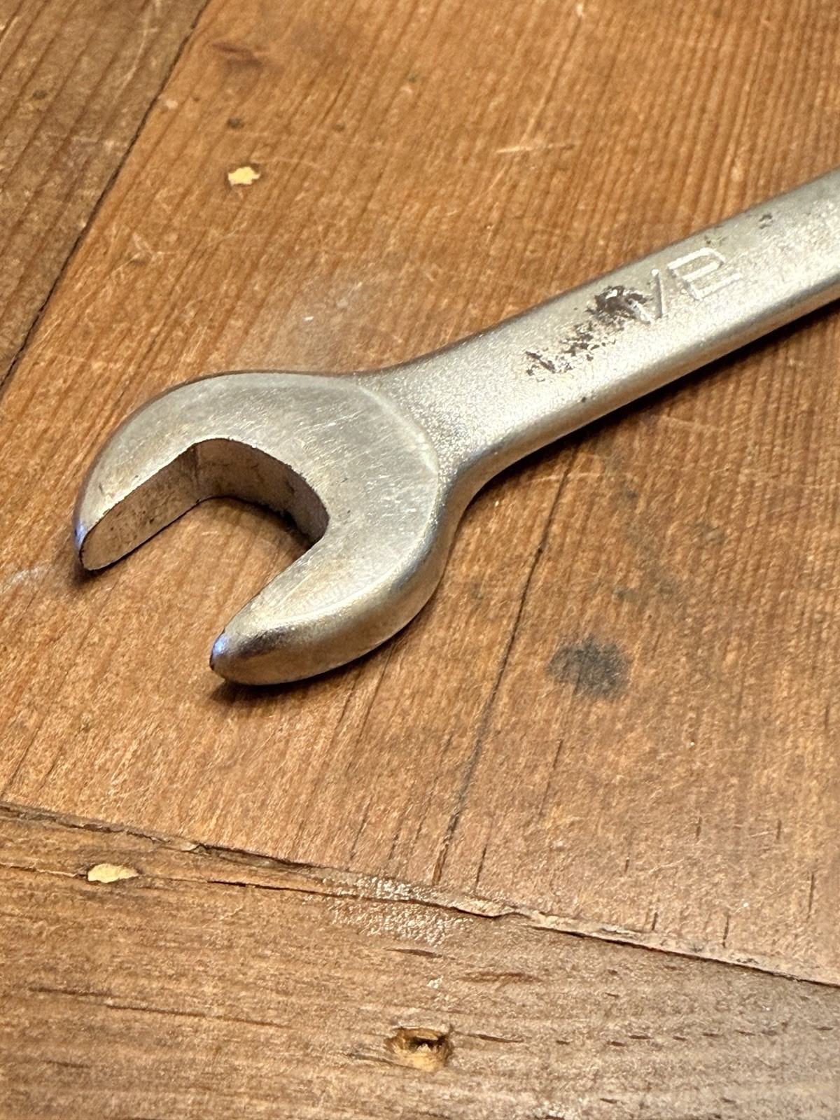 Vintage 7» Long Wright Tool 1/2″ Combination Wrench 1116 Satin – Made in USA