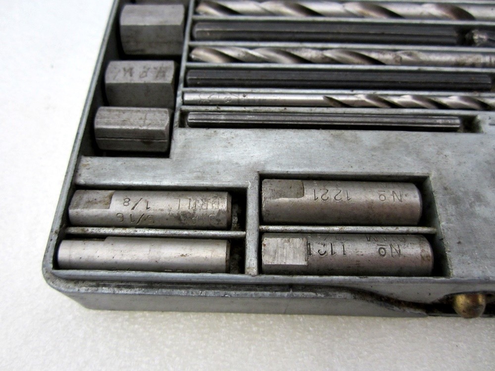 Vintage Ridgid LonGrip Screw Extractor Set No. 10 Aluminum Case USA