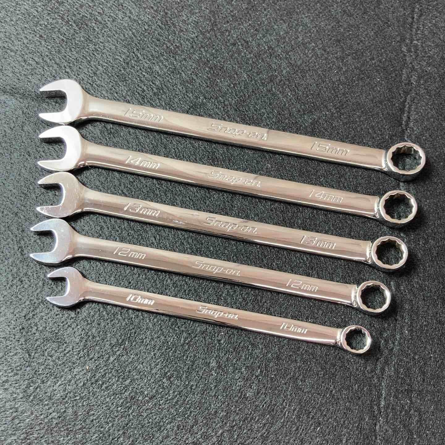Snap On OEXM100B/120B/130B/140B/150B Frank Drive Combination Wrench 5-Piece Set