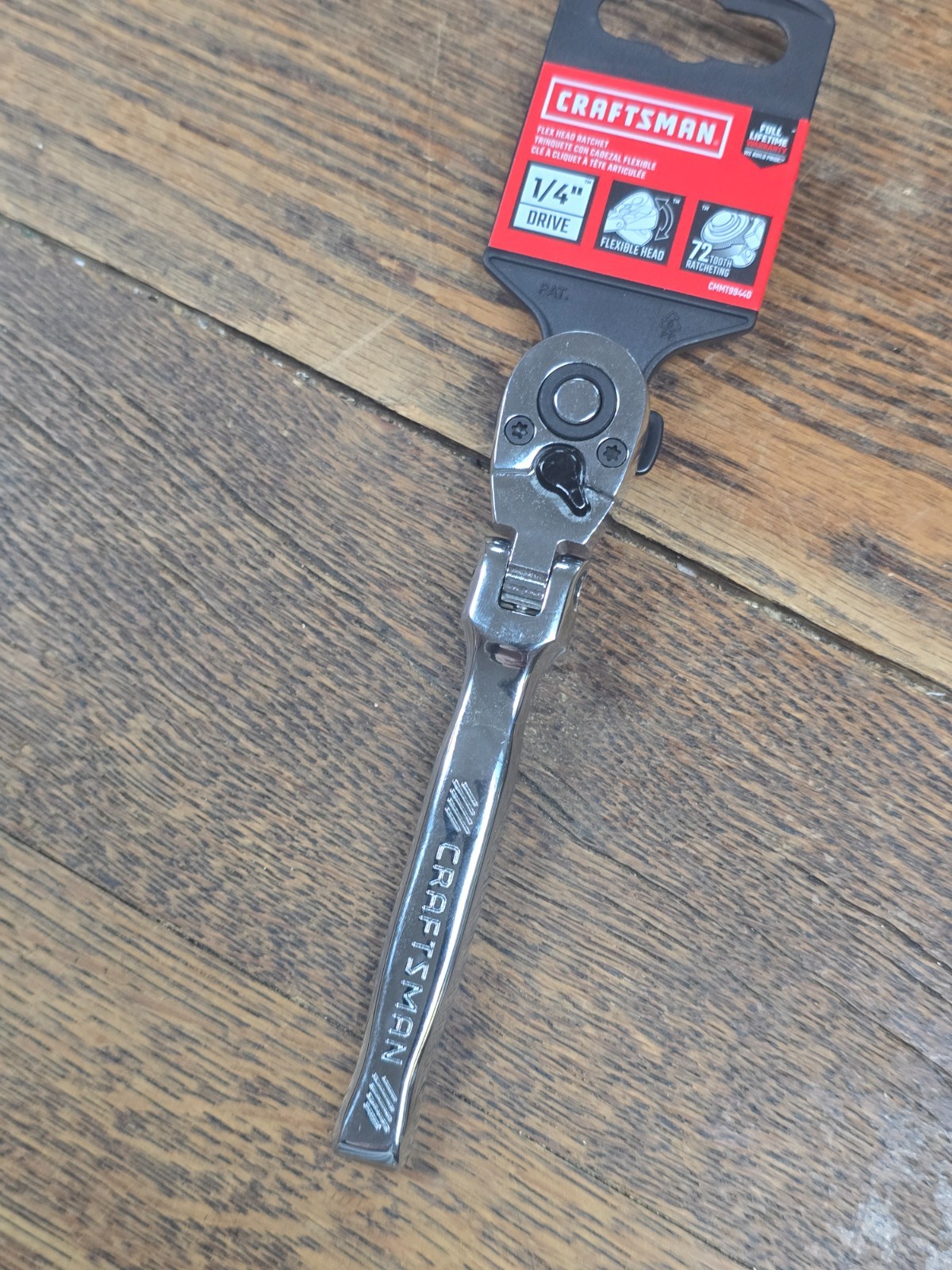 🛠️ Craftsman 1/4 Inch Drive Flex Head Ratchet 72 Tooth * CMMT99440