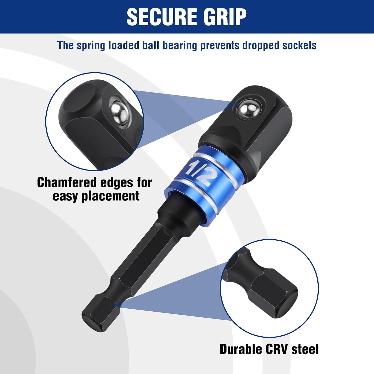 Versatile Impact Grade Socket Adapter Set – 1/4, 3/8, 1/2 Inch Compatibility