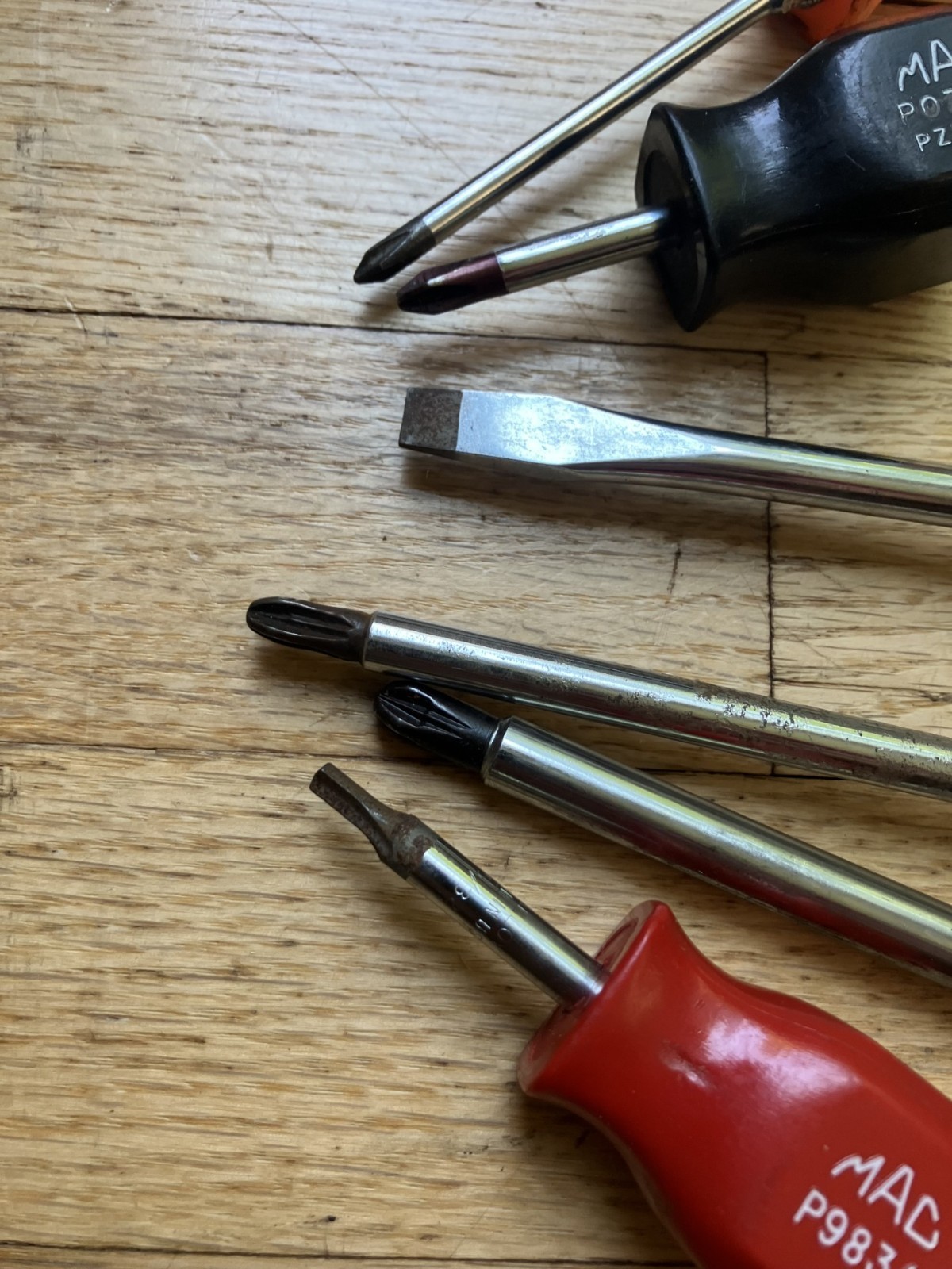 MAC Tools Screwdriver Lot of 6 (Made in USA)