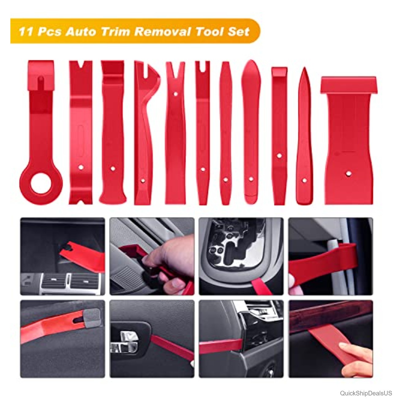 88 Piece Trim Removal Tool Set Auto Push Pin Clip Kit Fastener Pliers