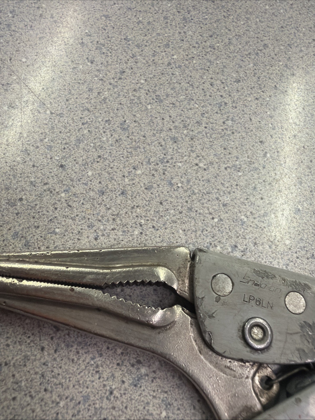 ✅ Snap-On LP6LN 6″ Long Nose Locking Vice Grip Pliers Gray USA USED 🇺🇸 T11