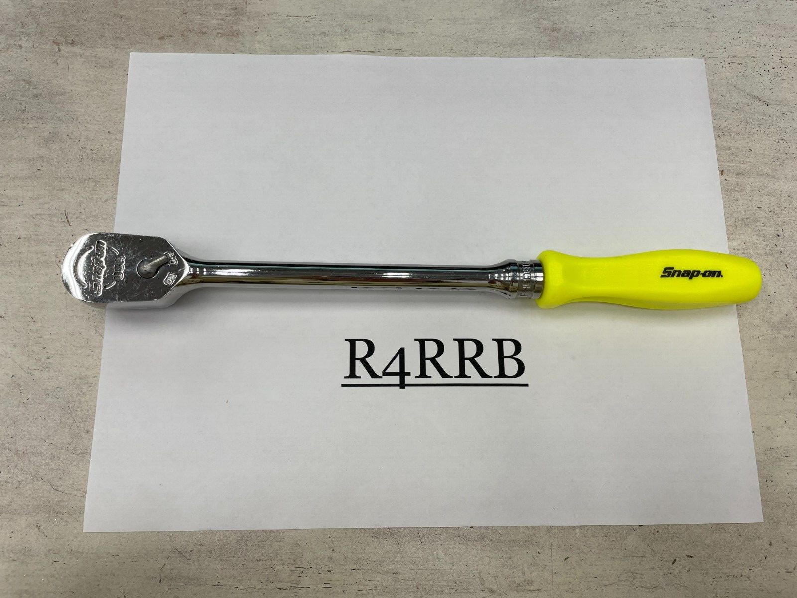 Snap-on Tools USA NEW 3/8″ Drive HI-VIZ Long Length Hard Handle Ratchet FHLD80HV
