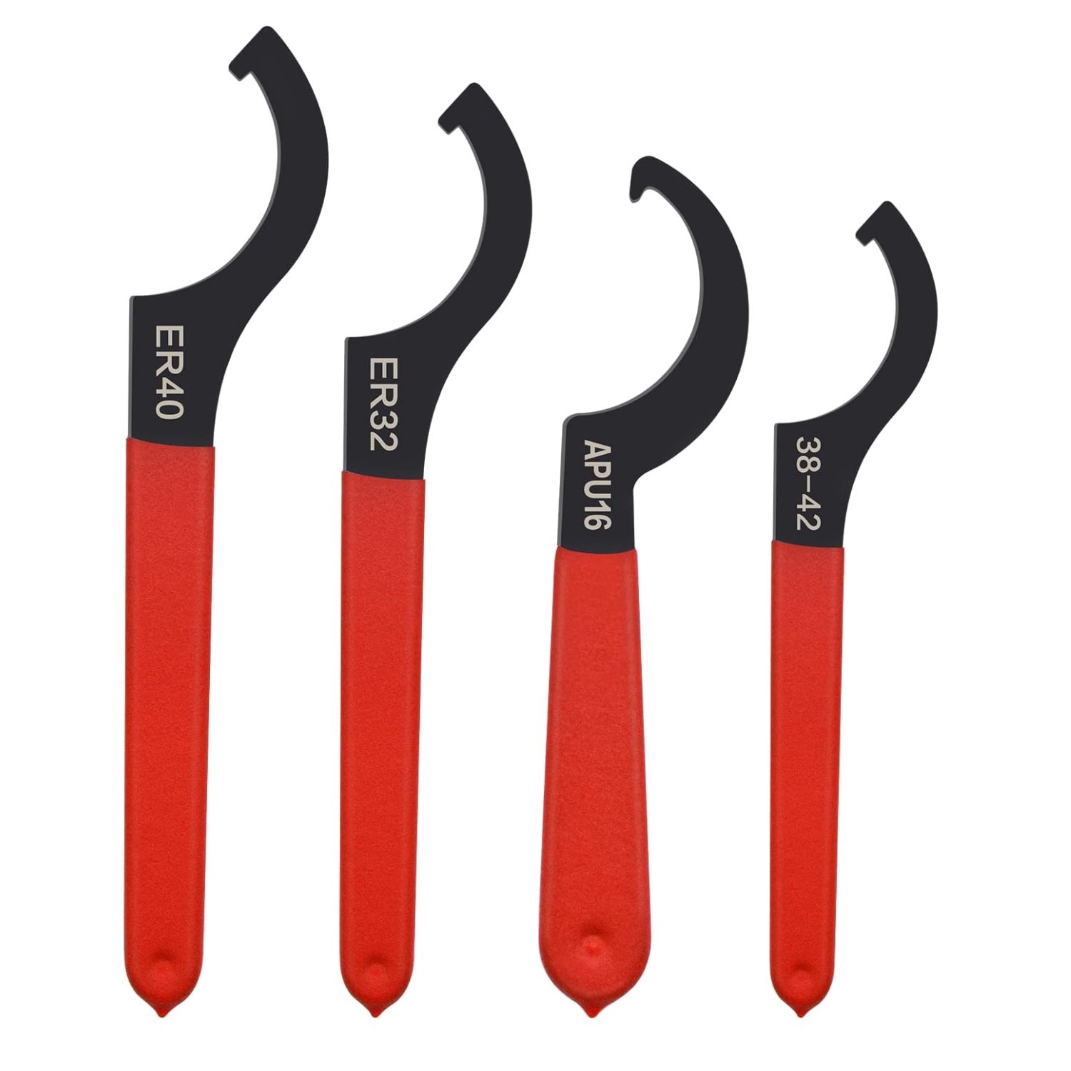 4pcs Coilover Spanner Wrench Set – Durable Alloy Steel & Non-Slip Rubber Handle