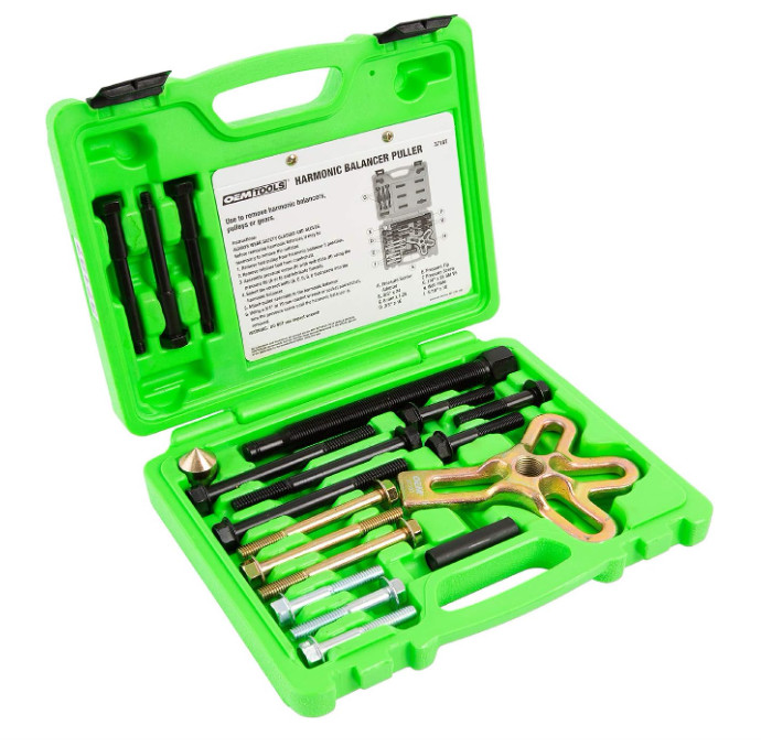 37187 Harmonic Balancer Puller Kit – Heat-Treated Steel Puller Yoke for Gear, St