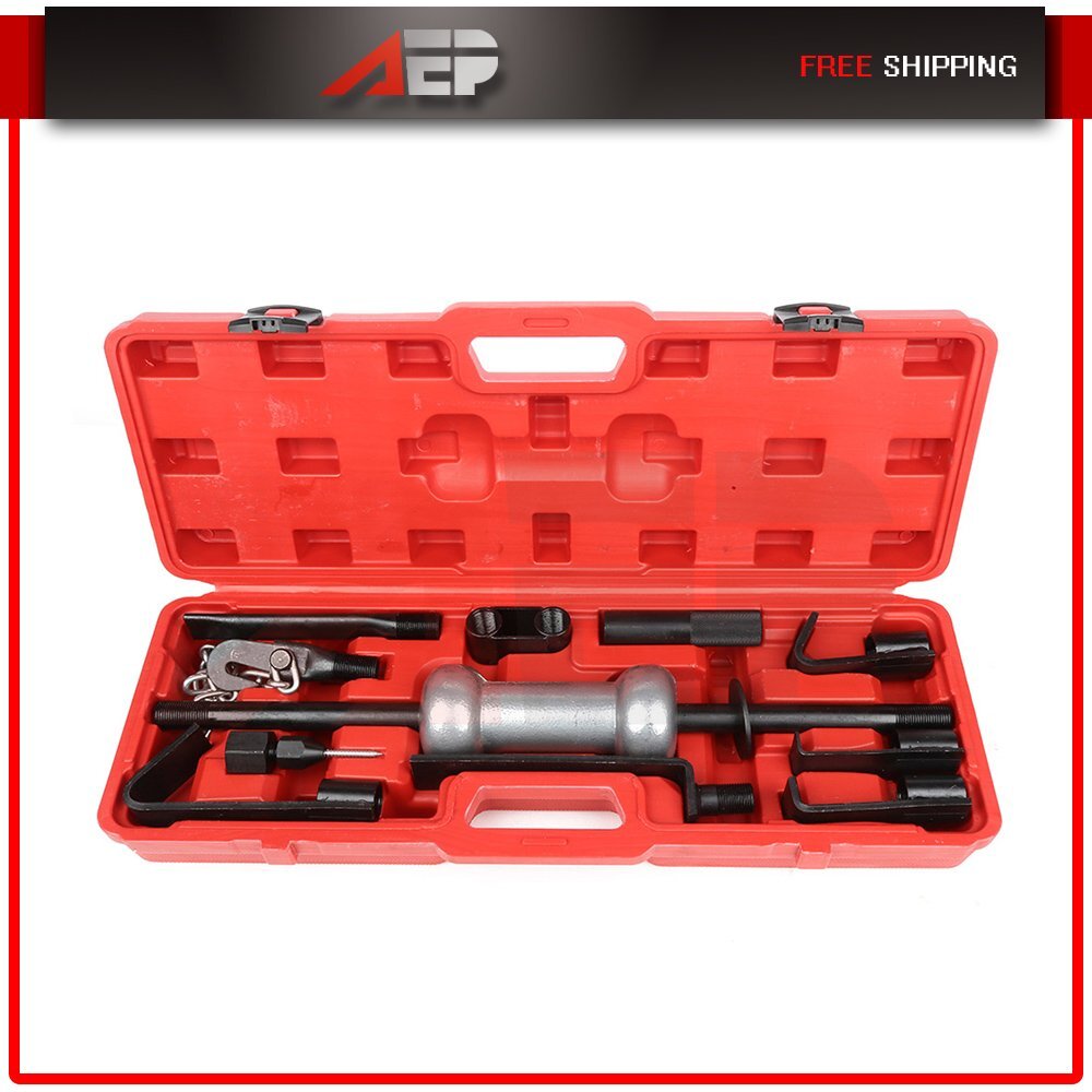 13PC 10lbs Dent Puller w/Slide Hammer Auto Body Truck Repair Tool Kit