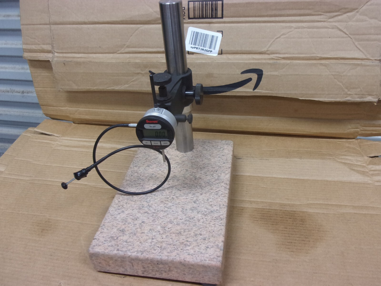 Granite Surface Plate Comparator Digital Dial No. 2600-7 Test Indicator Stand US