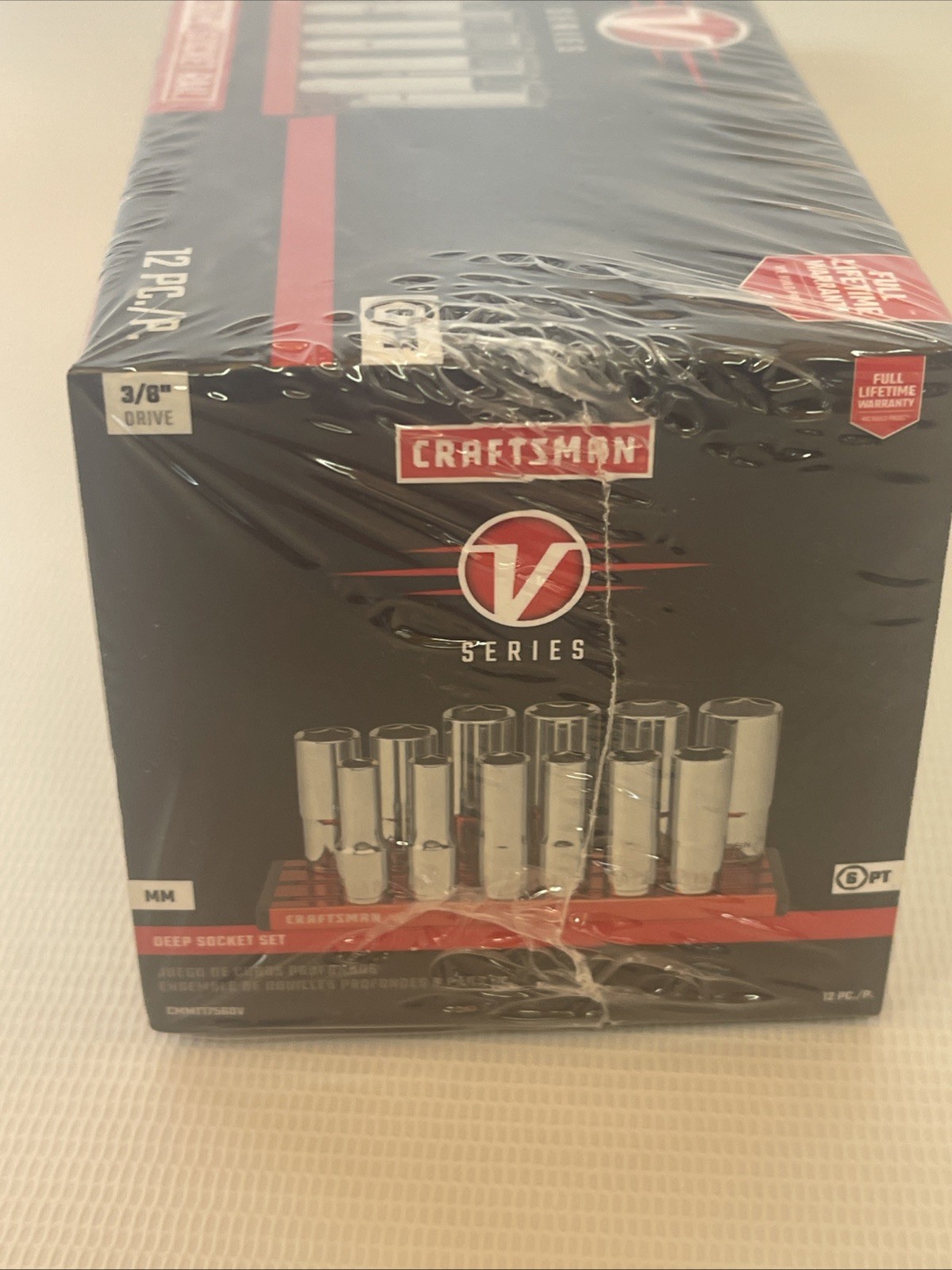 12 Pieces CRAFTSMAN V-Series METRIC MM Deep Socket 3/8″ Drive 6 Point CMMT17560V
