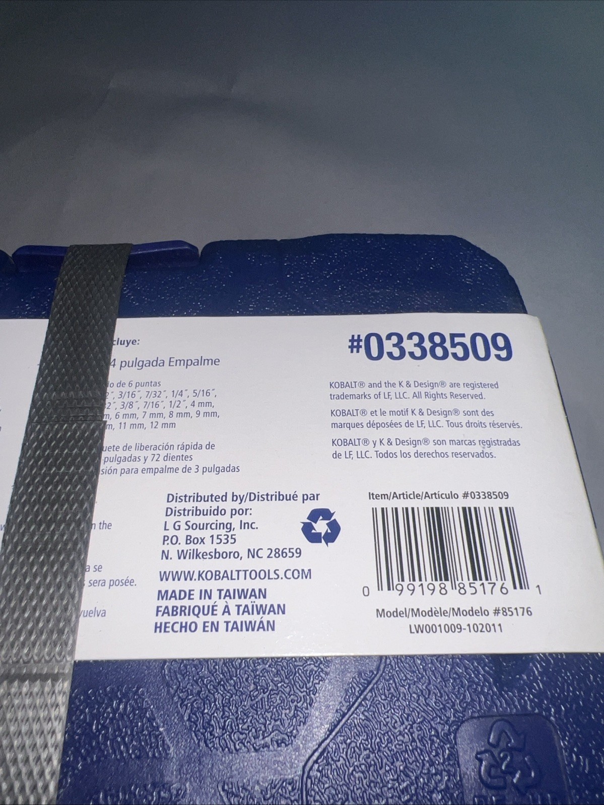Kobalt 20pc Mechanic’s Tool Set 1/4” Drive Socket Set #0338509 SAE METRIC NEW
