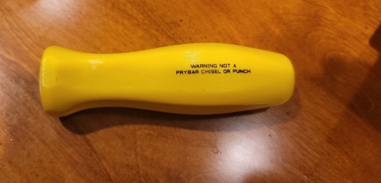 SNAP-ON ™ TOOLS 4.5″ CLASSIC YELLOW REPLACEMENT HARD PLASTIC HANDLE SDDP42IRA