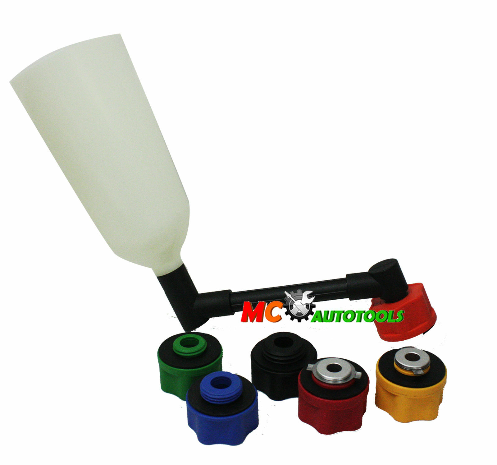 8PCS Oil Funnel Filling Kit With 6 Adapters Automotive Tool for Car Truck