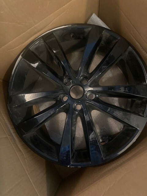 19 inch Jaguar wheel «venom» 5 spoke style – black over alloy