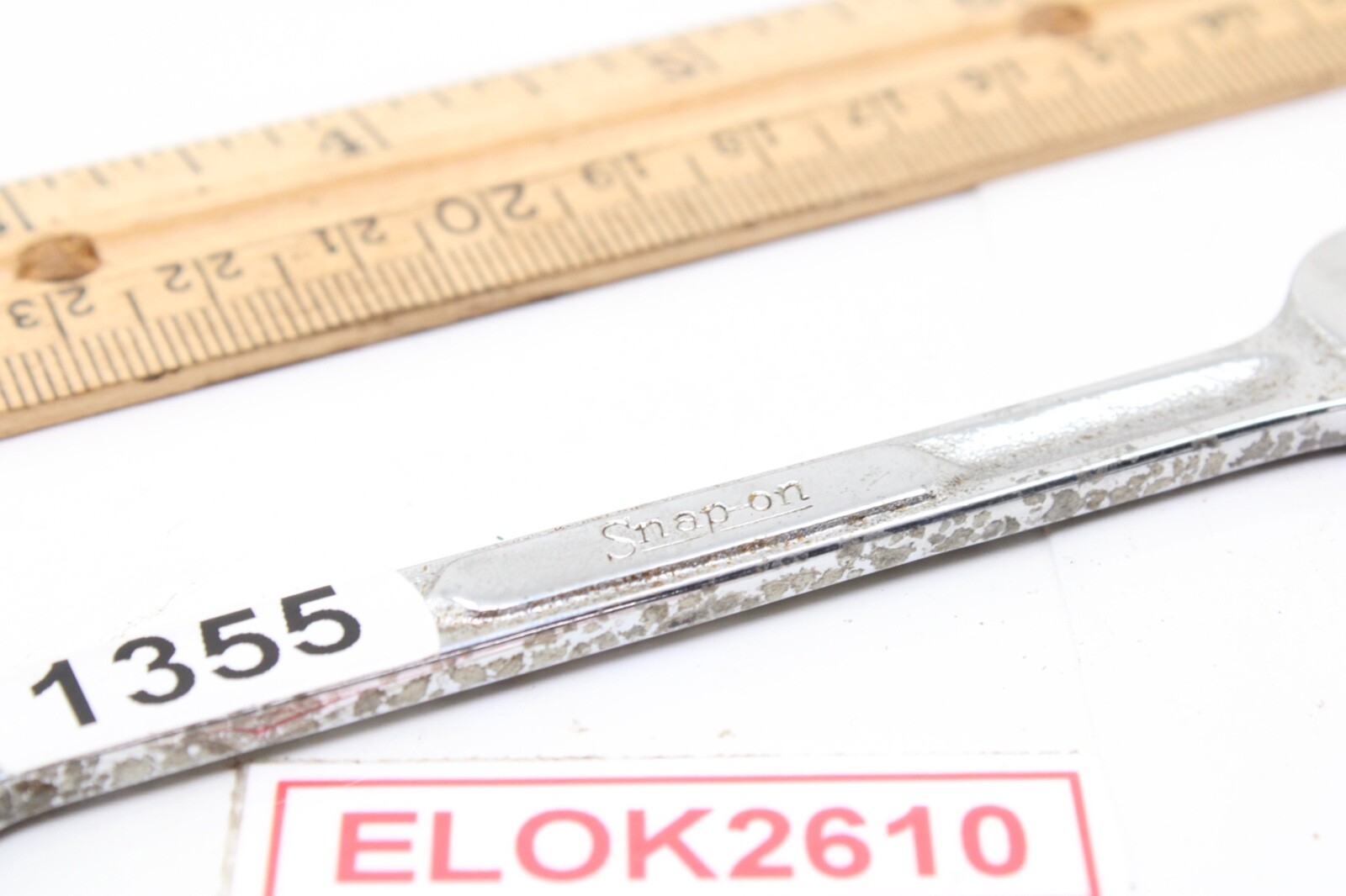 Snap-on VS1214 3/8″ x 7/16″ 6 Point SAE Double Open End Wrench Chrome USA