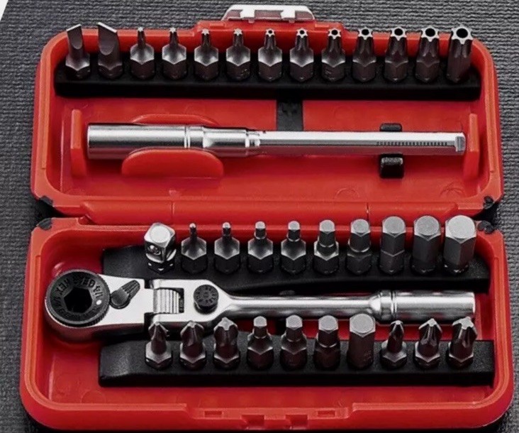 ICON Locking Flex Head Ratchet and Bit Set 35 Piece – Rare Item To Keep In Stock
