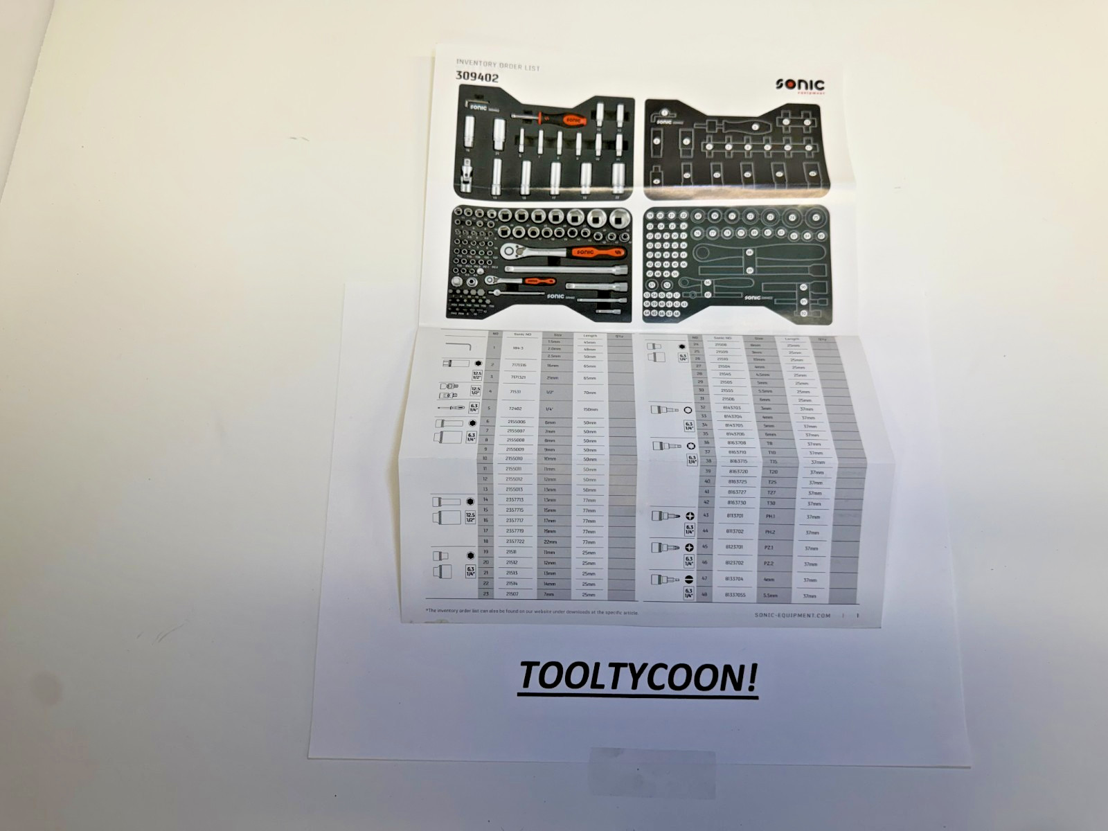 Sonic Tools NEW 94PC General Service Set MCS COMBO 1/4″ & 1/2″ Drive with CASE!