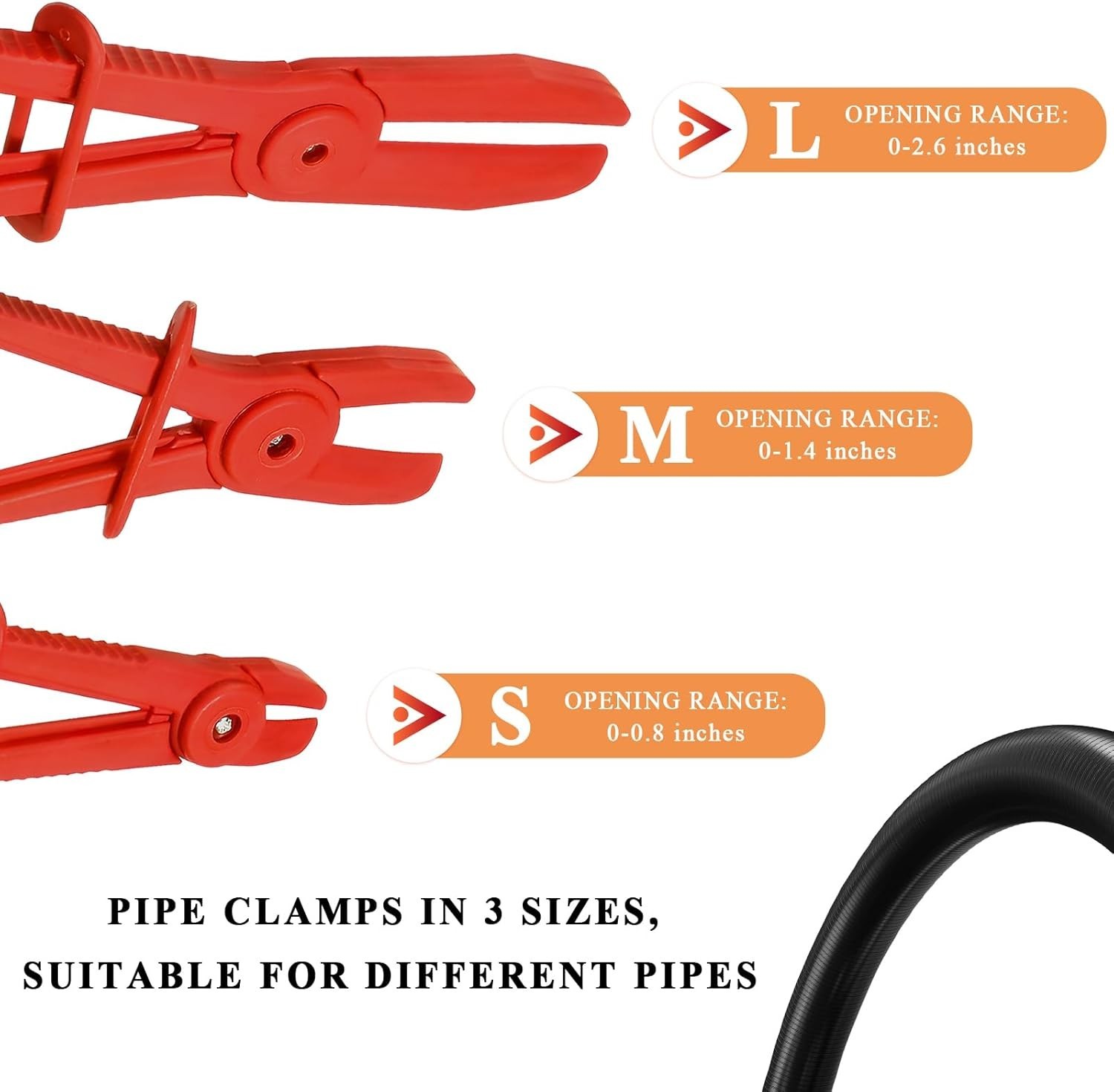 Hose Clamp Pliers Set, 6 PCS, Straight Hose Pinch Off Tool