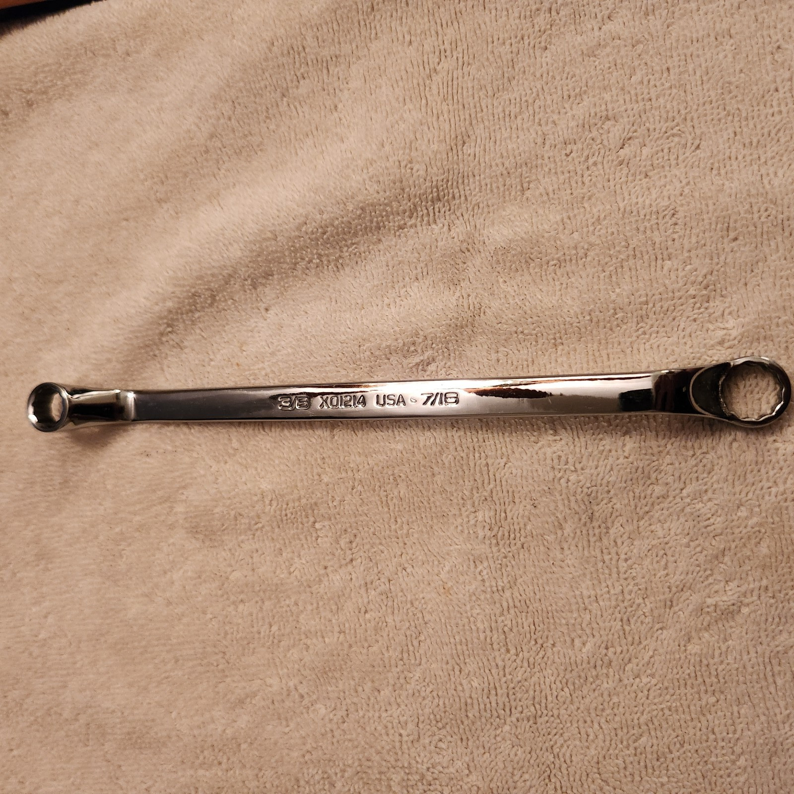 Snapon X01214 3/8» X 7/16» 12 Point Offset Box End Wrench NEW