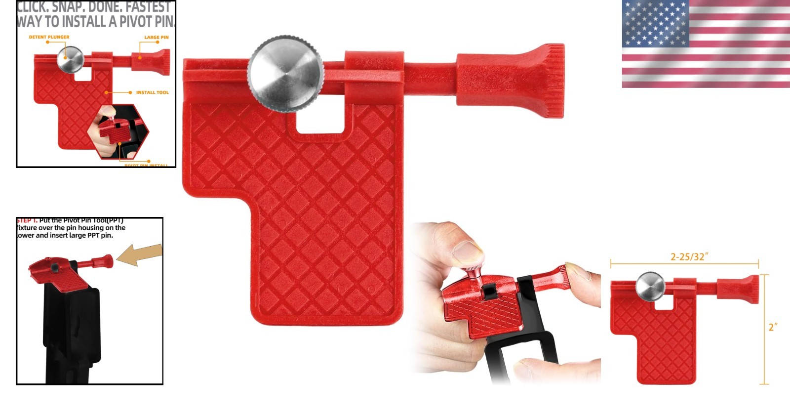 Compact Hand-Powered Pivot Pin Installer – Essential Tool for Beginners