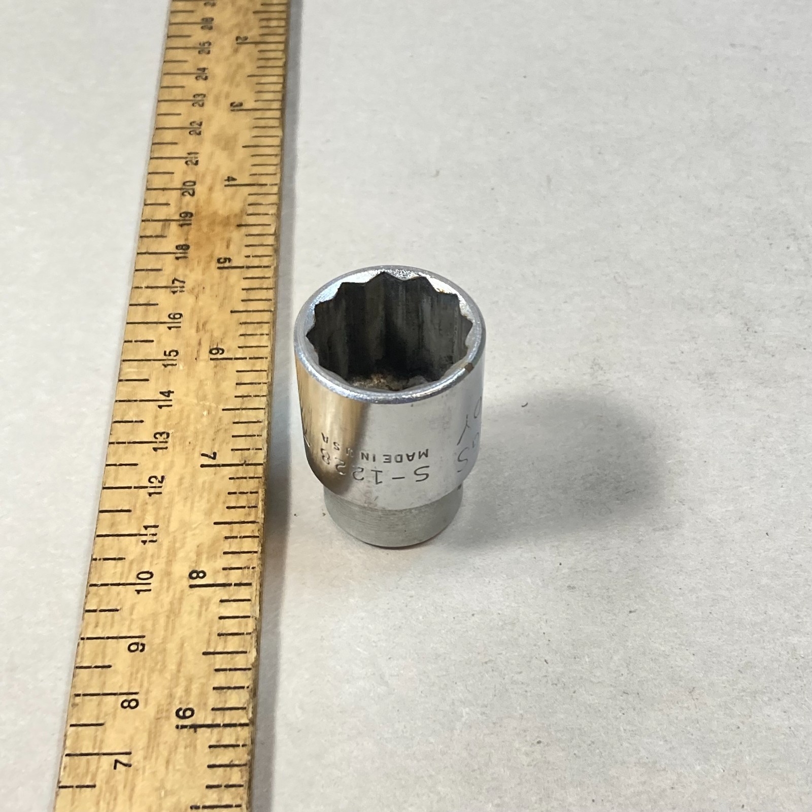 Billings 7/8″ Socket 1/2″ Drive 12 Point Vitalloy #S-1228 USA