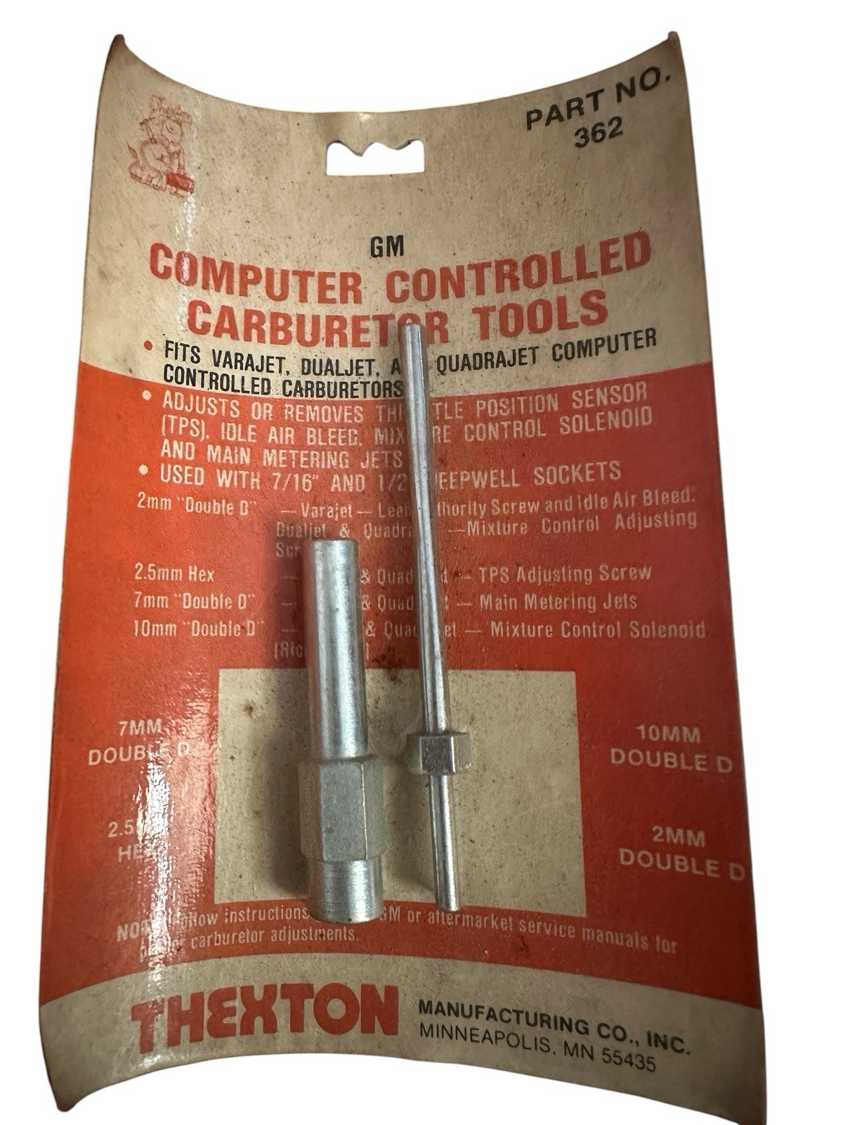 GM OEM NOS Thexton 362 GM Computer Controlled Carburetor Tools Varajte Dualjet