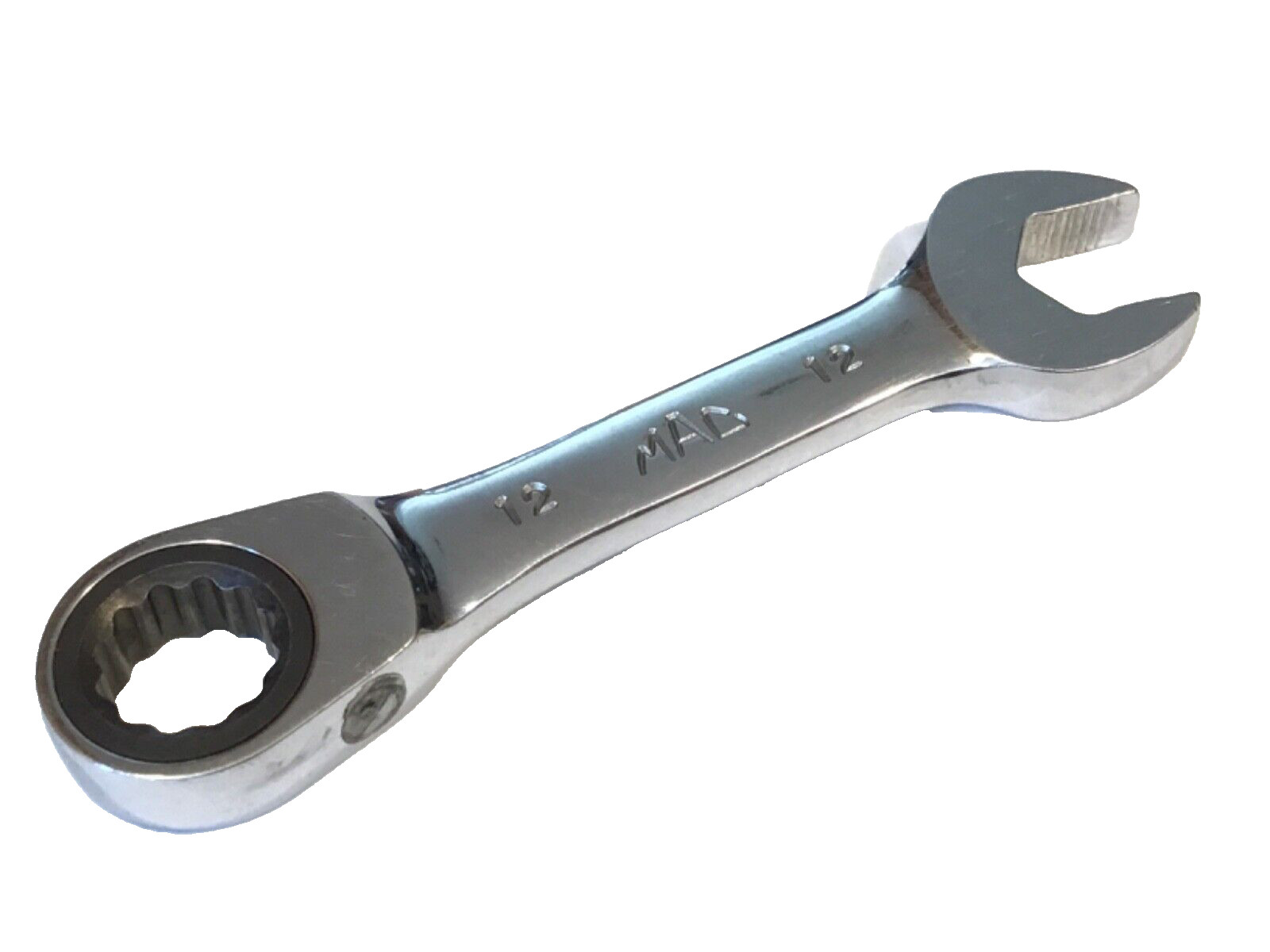 Mac Tools RWS12MM 0° Offset 12MM 12Pt Stubby Ratcheting Combination Wrench NICE
