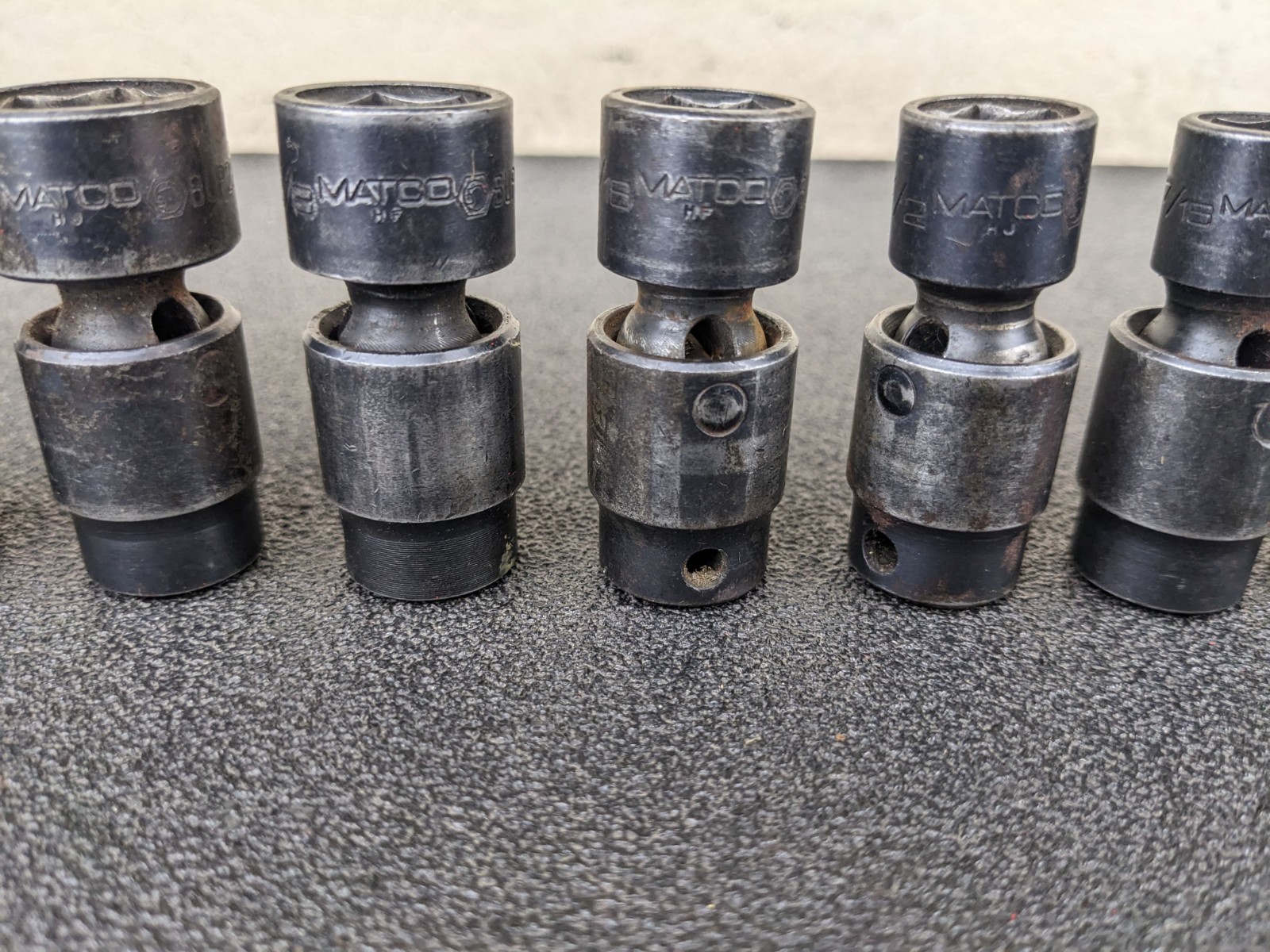 #bp329 Matco Tools USA 3/8″ drive Impact Swivel Socket Set 3/8 – 3/4 SAE BUP