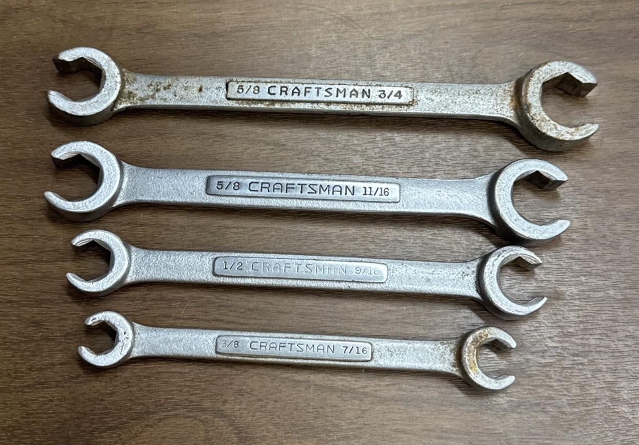 Craftsman USA Flare Nut Wrench Set – 3/8″ 7/16″ 1/2″ 9/16″ 5/8″ 11/16″ 3/4″ 5/8″