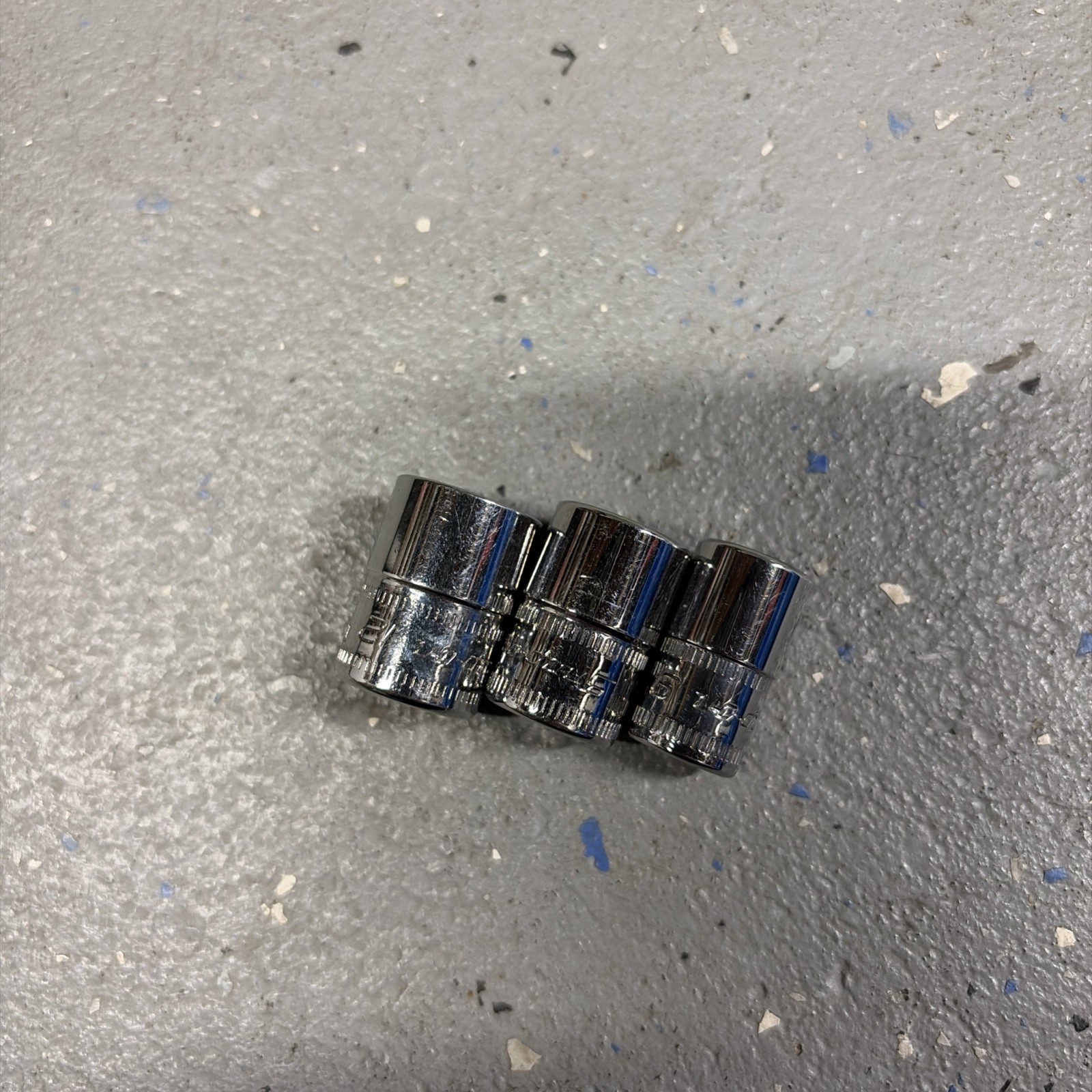 Snap On 1/4 Drive Socket Metric Lot x3 12mm 11mm 9mm Used Once! USA MADE Short