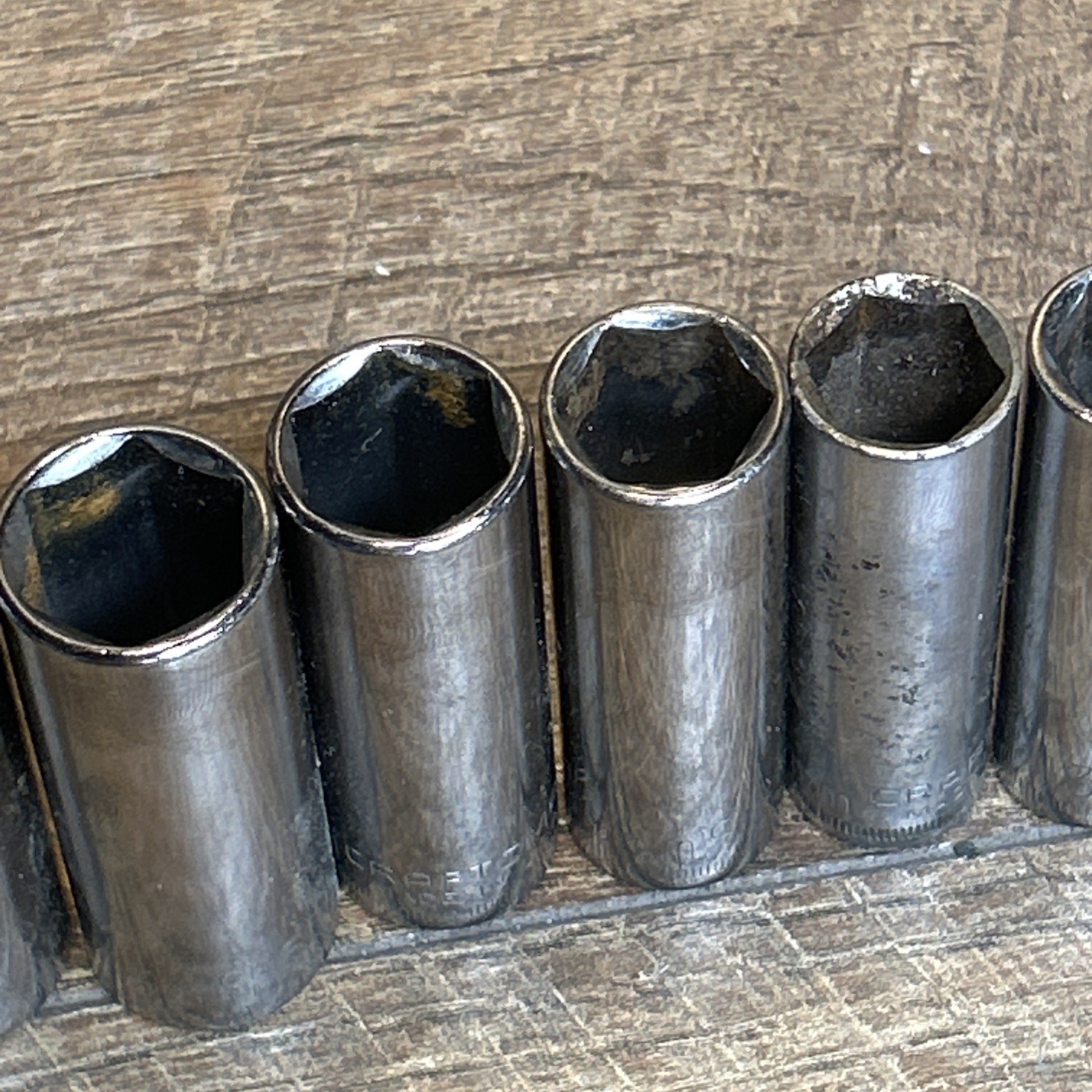 Craftsman 3/8 inch Drive SAE 6-Point Deep Socket 7-Pc Set G Series – Made in USA