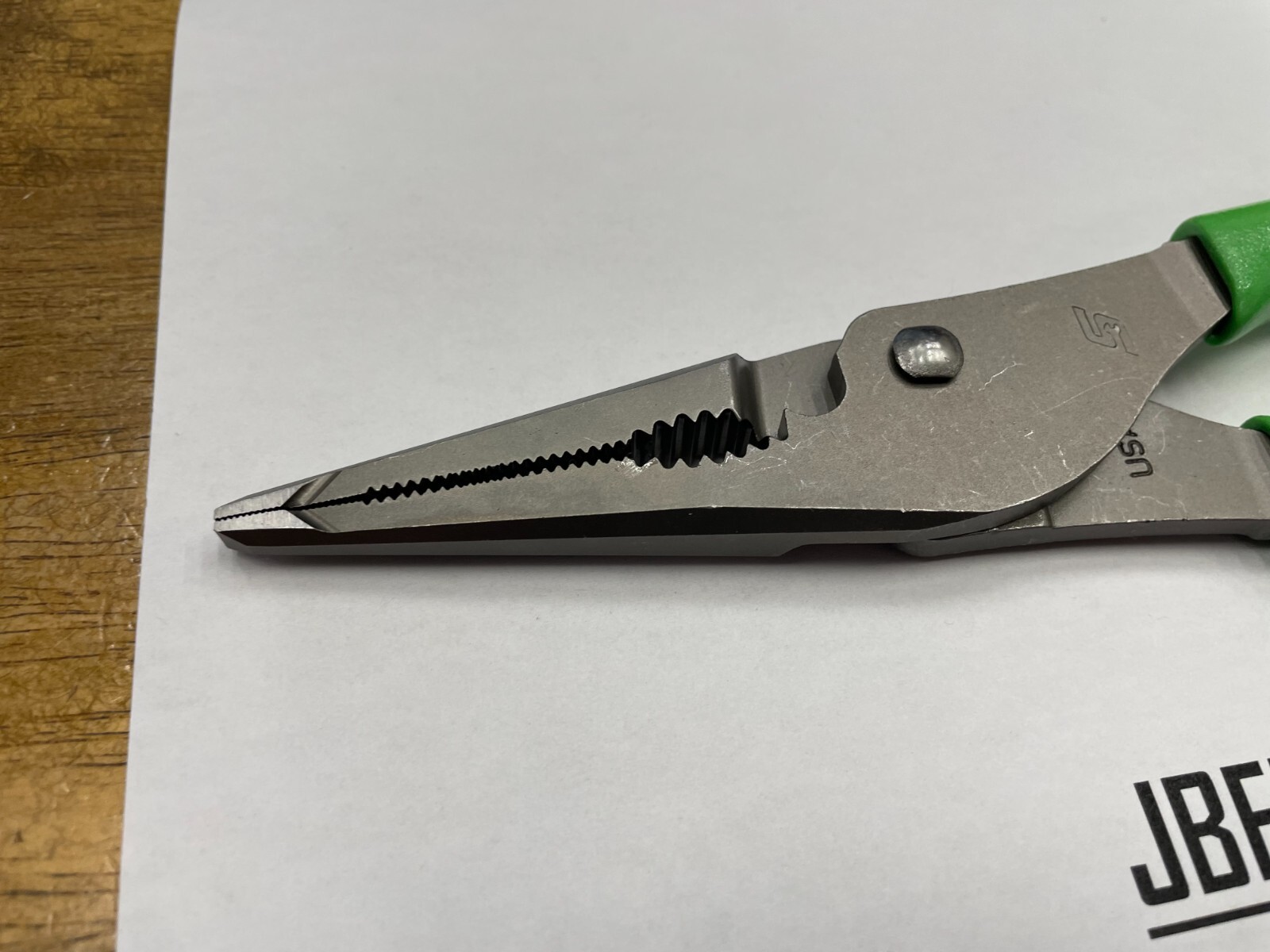 Snap-On Tools USA NEW GREEN 9″ Soft Grip Long Nose Slip Joint Pliers LN47ACFG