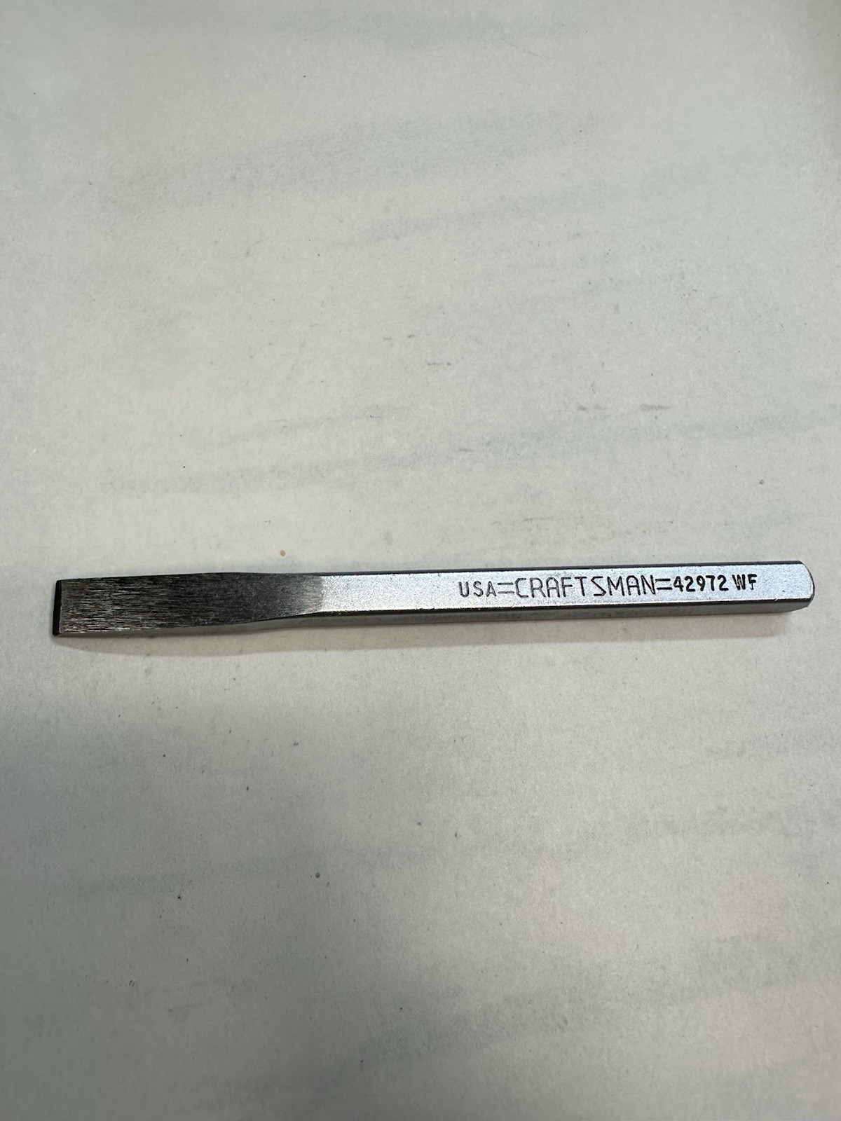 Craftsman 3/8″ Cold Flat Chisel 4-7/8″ Long WF 42972 Made in USA